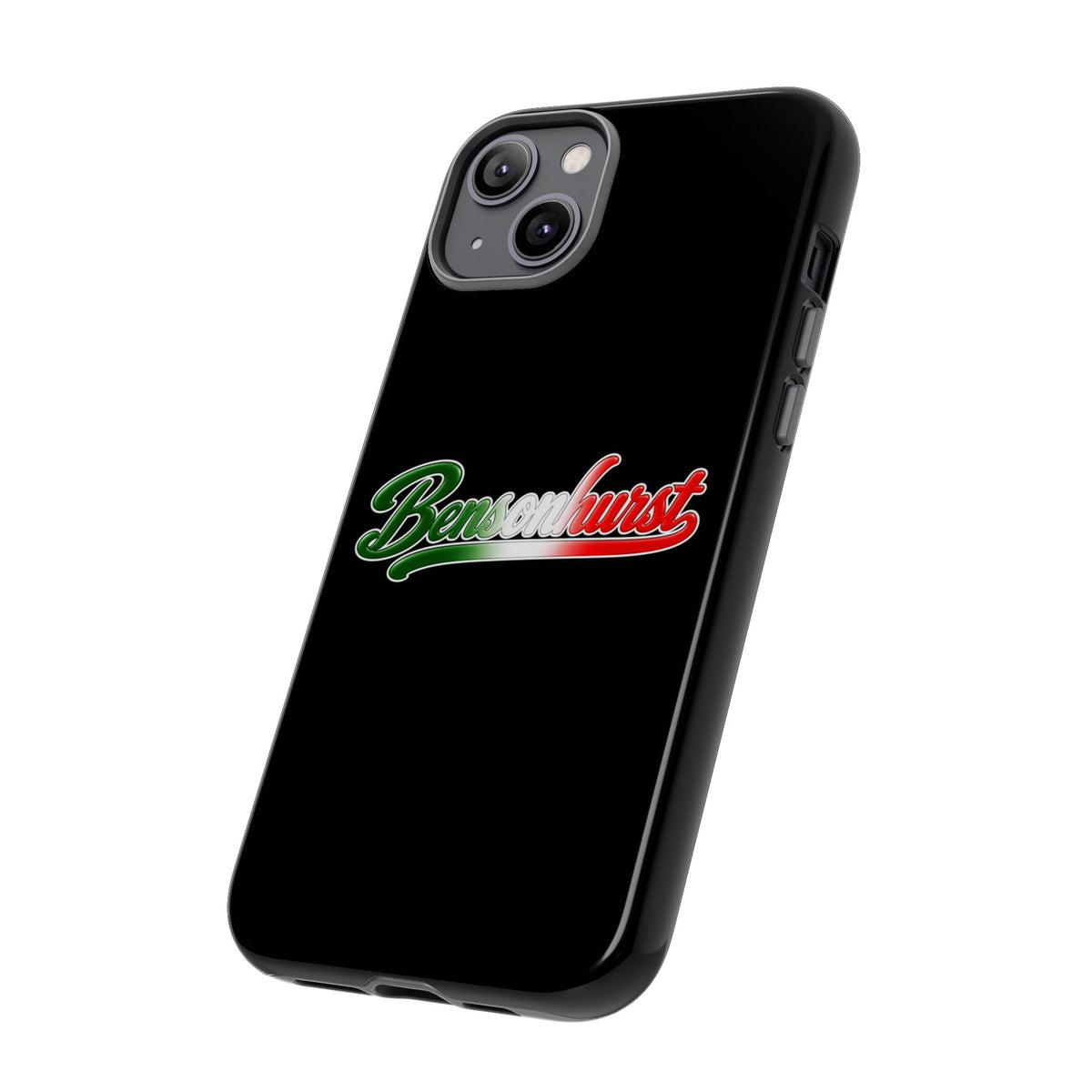 Bensonhurst Black Phone Case, Tough Cases for iPhone, Gift for Italians, Stylish Phone Cover, Unique Phone Accessory