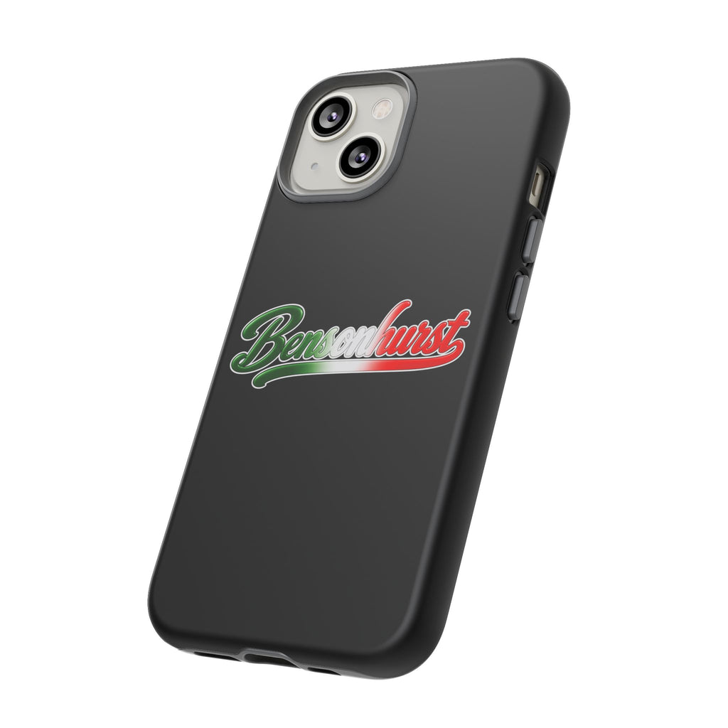 Bensonhurst Black Phone Case, Tough Cases for iPhone, Gift for Italians, Stylish Phone Cover, Unique Phone Accessory