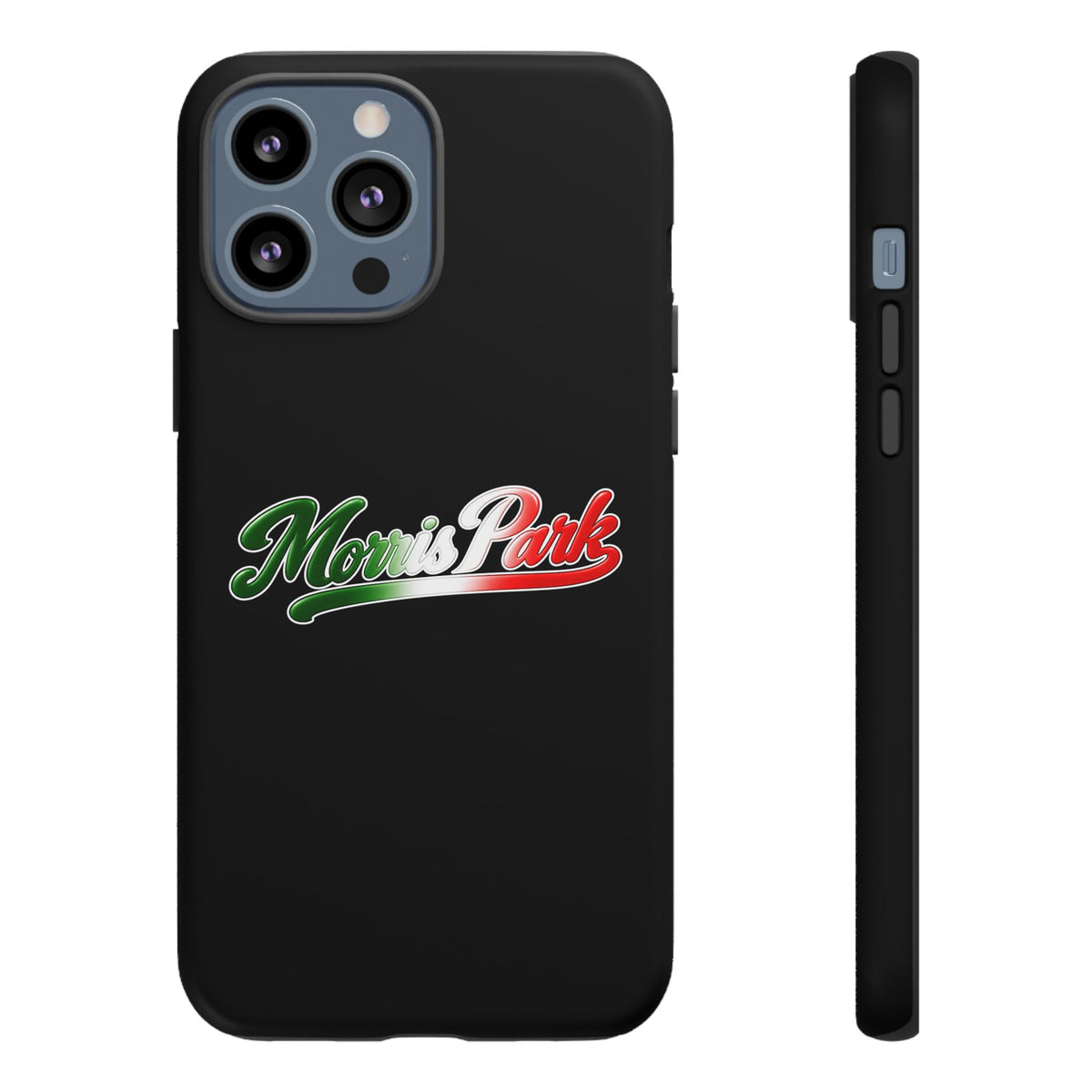 Morris Park Black Phone Case, Tough Cases for iPhone, Gift for Italians, Stylish Phone Cover, Unique Phone Accessory