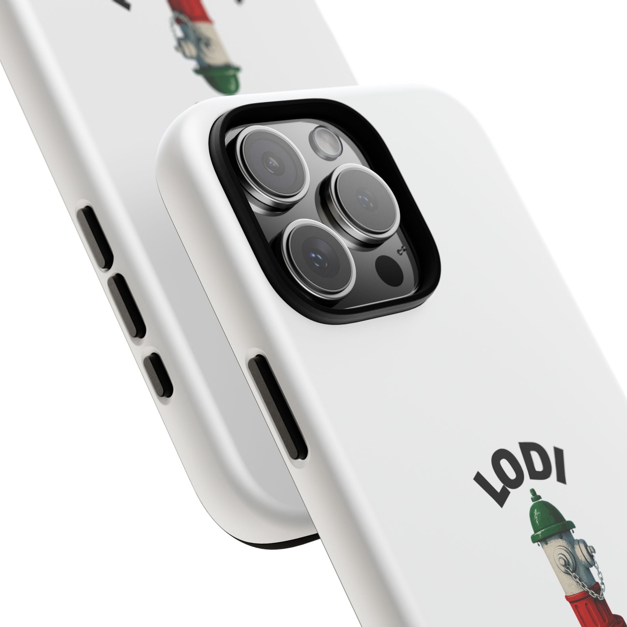 Lodi Italian White Phone Case, Urban Style Phone Cover, Tough Smartphone Case, Gift for Italian Heritage, Fun Streetwear Accessories