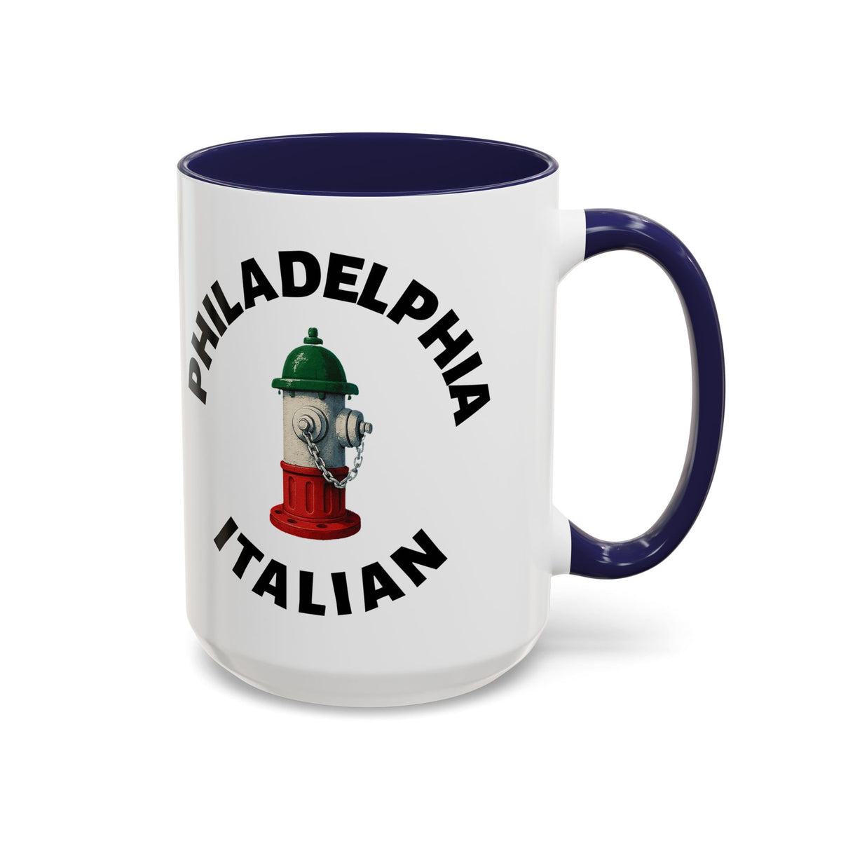 Philadelphia Coffee Mug with Fire Hydrant Design, Unique Gift for Italians, Fun Kitchen Decor