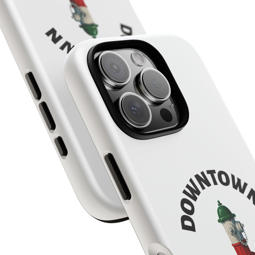 Downtown Brooklyn White Phone Case, Urban Style Phone Cover, Tough Smartphone Case, Gift for Italian Heritage, Fun Streetwear Accessories