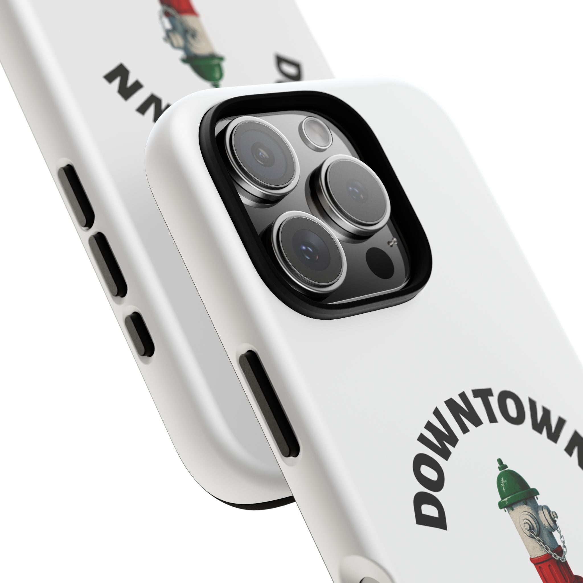 Downtown Brooklyn White Phone Case, Urban Style Phone Cover, Tough Smartphone Case, Gift for Italian Heritage, Fun Streetwear Accessories