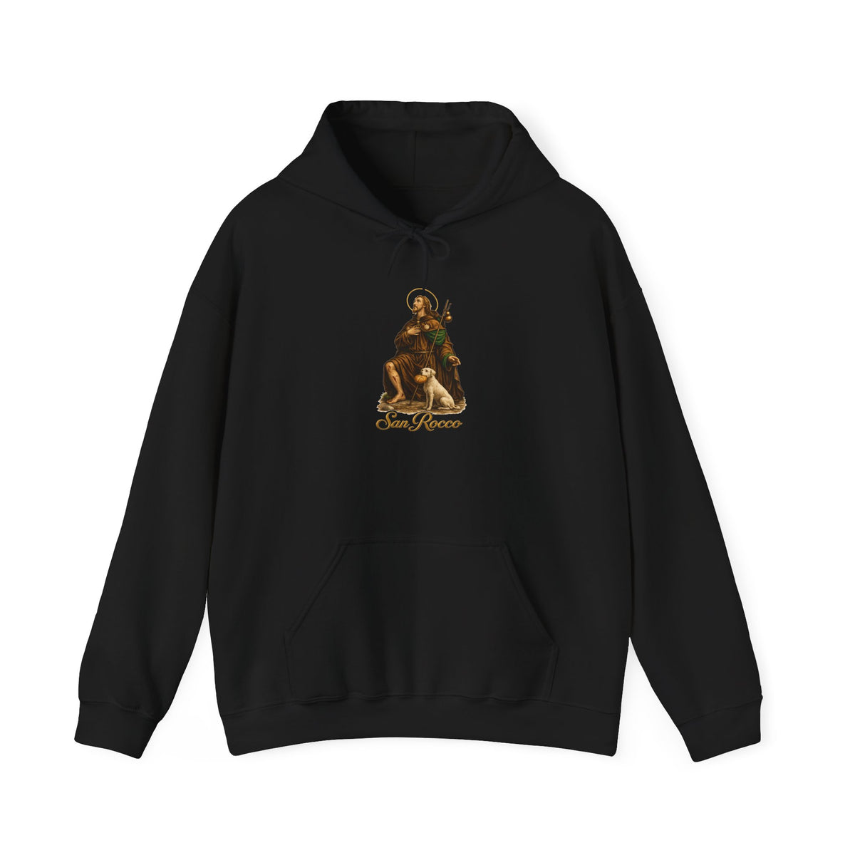 Saint Rocco Hoodie — Italian Flag Script Pullover