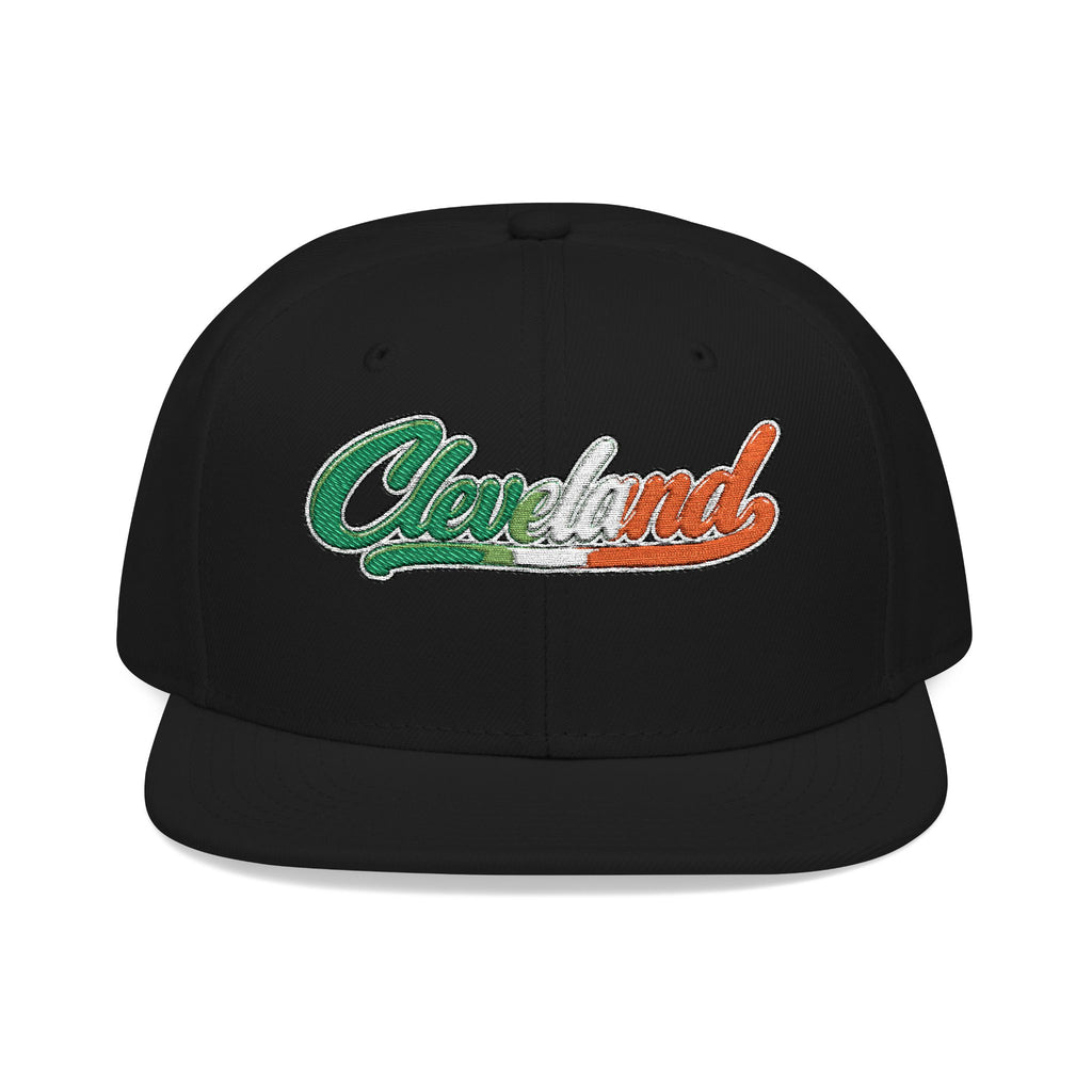 Cleveland Italian Embroidered Snapback Hat | Street Sign Patch Cap