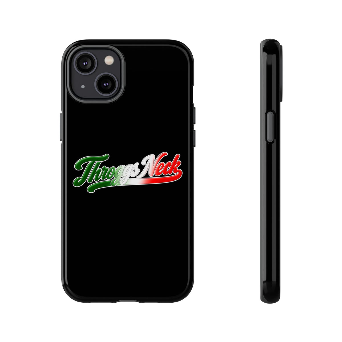 Throggs Neck Black Phone Case, Tough Cases for iPhone, Gift for Italians, Stylish Phone Cover, Unique Phone Accessory