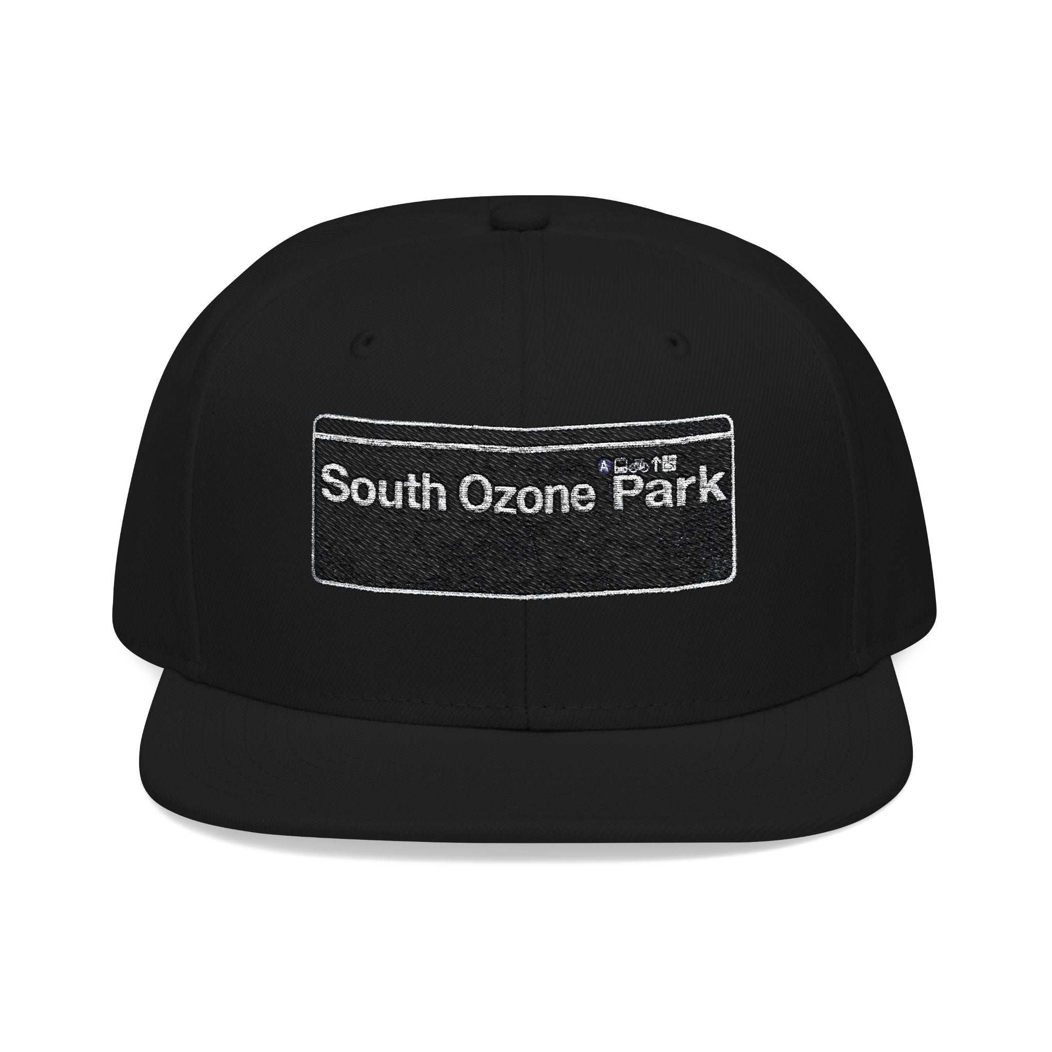 South Ozone Park Embroidered Snapback Hat | Street Sign Patch Cap