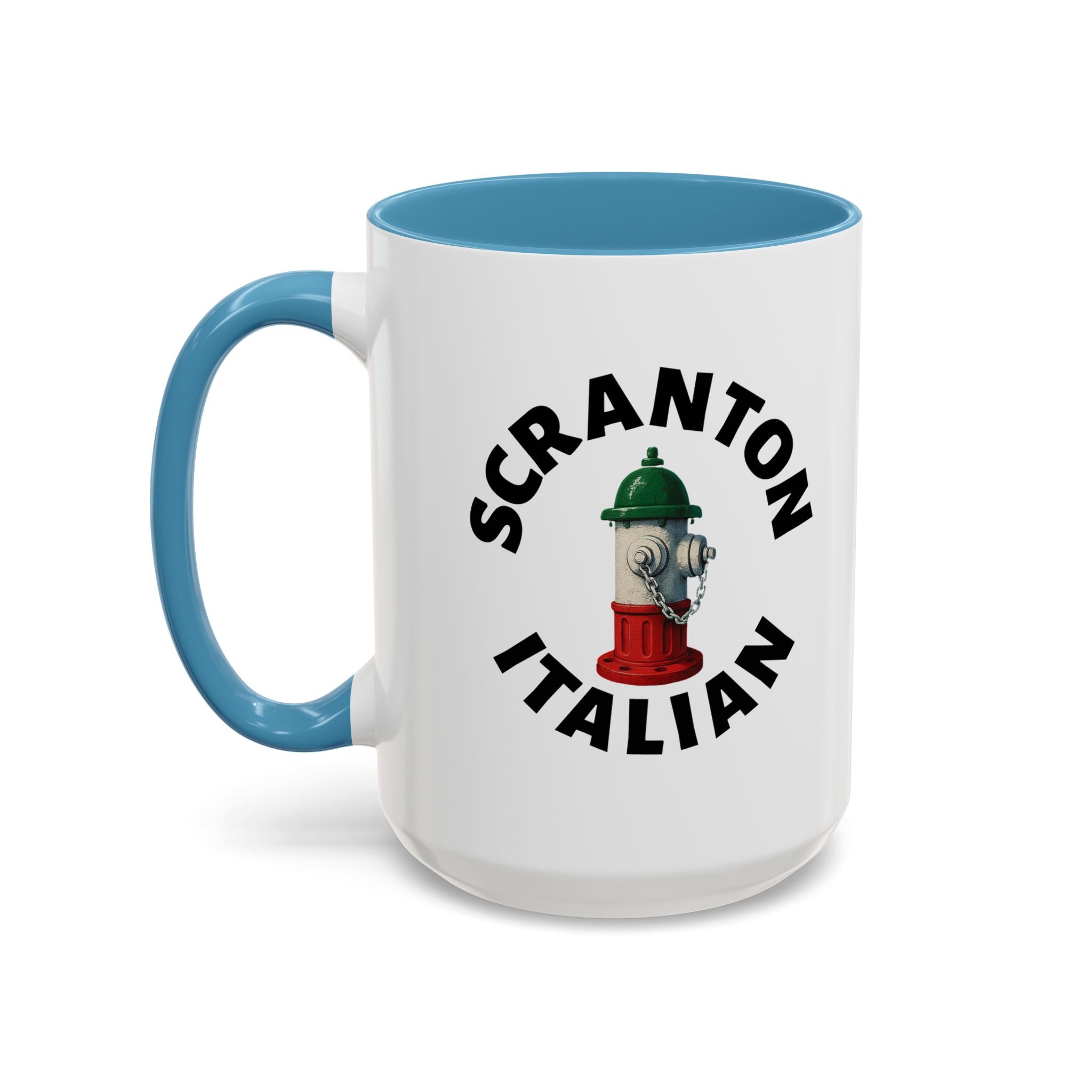 Scranton Coffee Mug with Fire Hydrant Design, Unique Gift for Italians, Fun Kitchen Decor