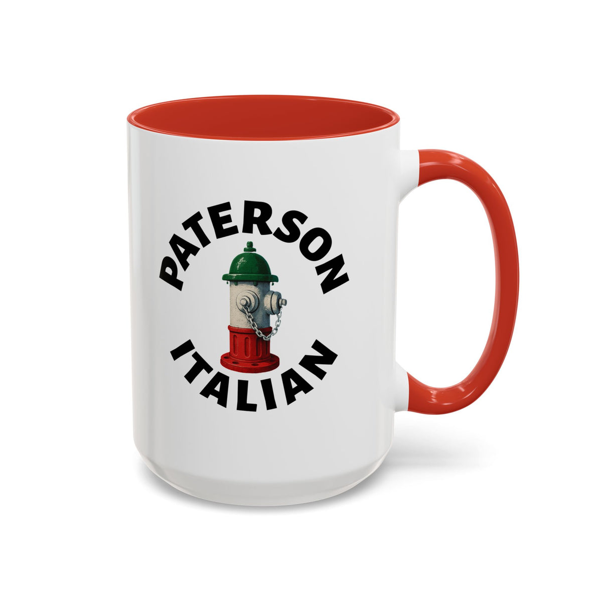 Paterson Coffee Mug with Fire Hydrant Design, Unique Gift for Italians, Fun Kitchen Decor