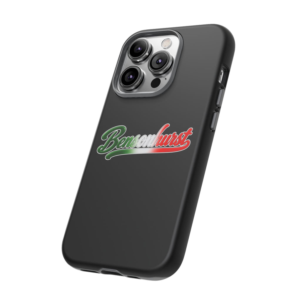 Bensonhurst Black Phone Case, Tough Cases for iPhone, Gift for Italians, Stylish Phone Cover, Unique Phone Accessory