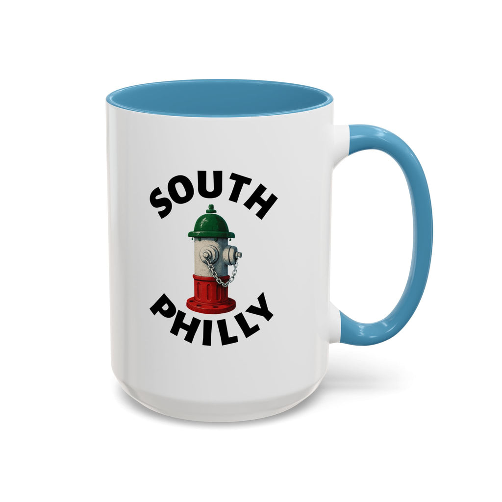 South Philly Coffee Mug with Fire Hydrant Design, Unique Gift for Italians, Fun Kitchen Decor