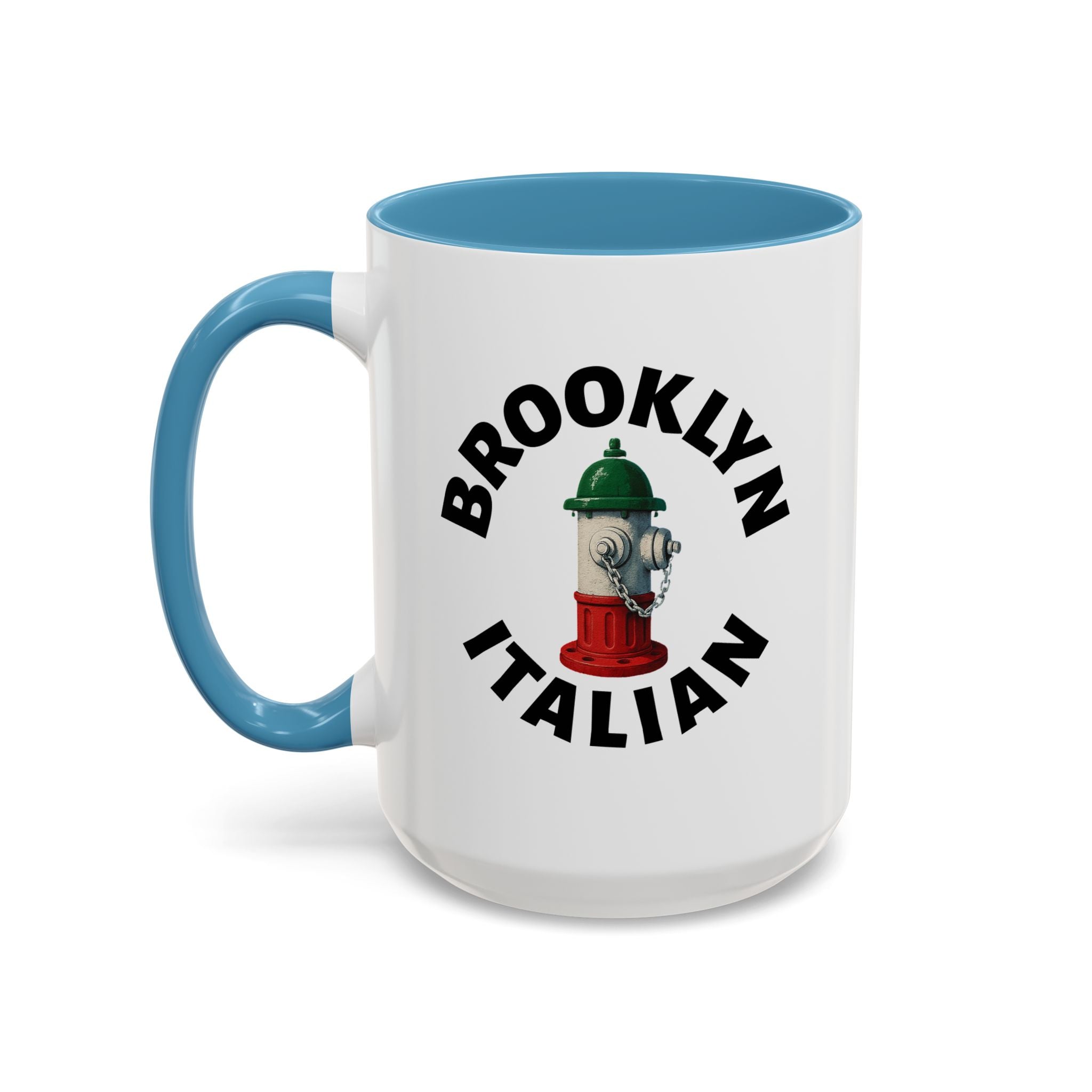 Brooklyn Coffee Mug with Fire Hydrant Design, Unique Gift for Italians, Fun Kitchen Decor