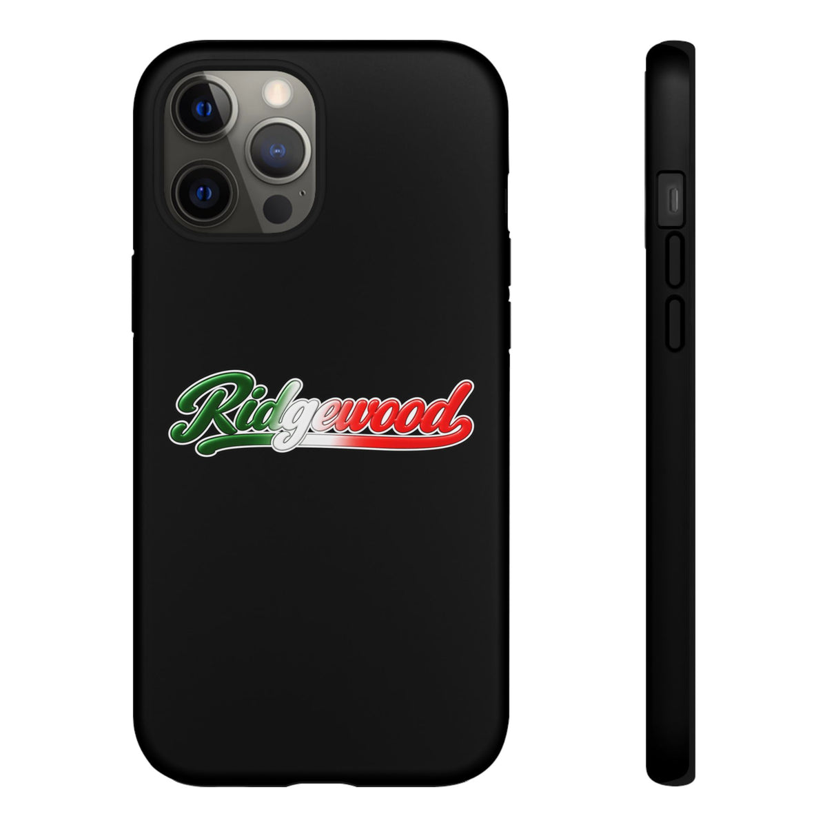 Ridgewood Black Phone Case, Tough Cases for iPhone, Gift for Italians, Stylish Phone Cover, Unique Phone Accessory