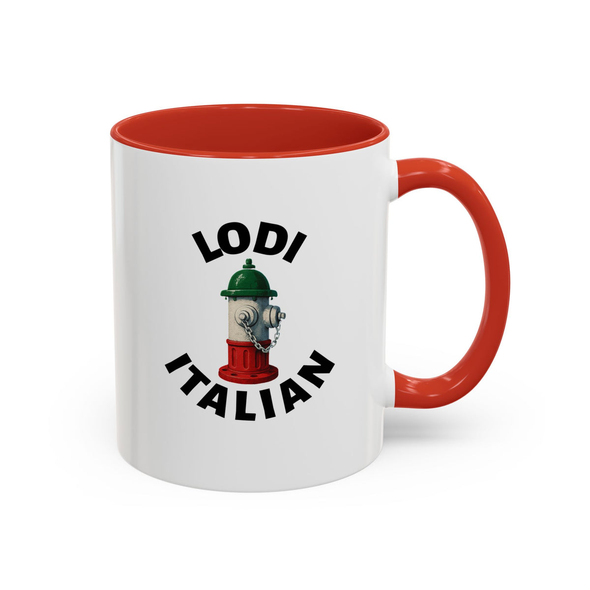 Lodi Coffee Mug with Fire Hydrant Design, Unique Gift for Italians, Fun Kitchen Decor