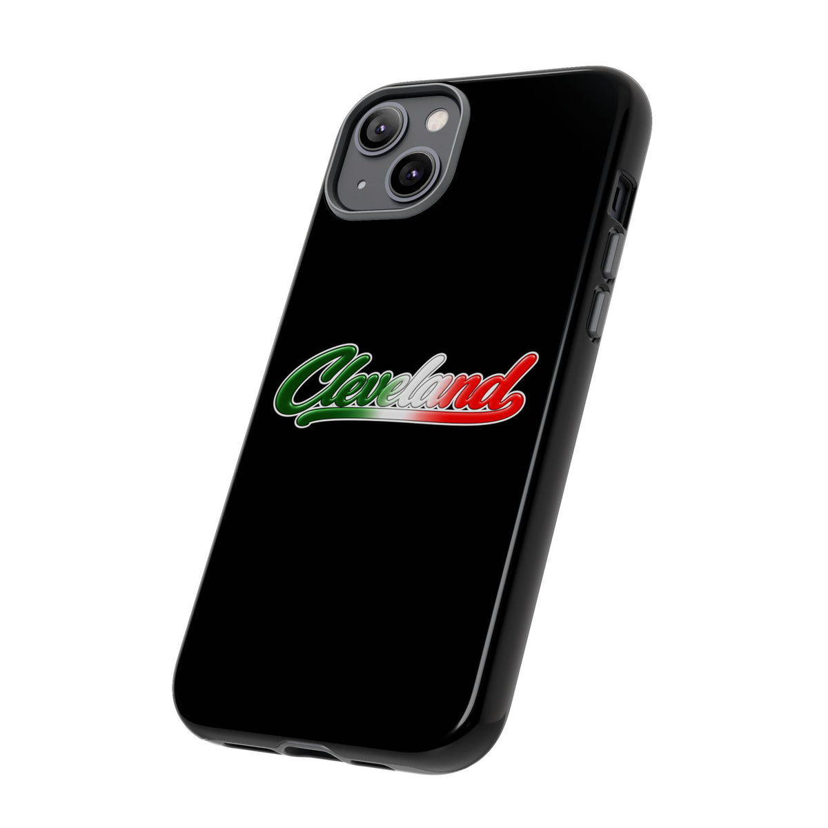 Cleveland Black Phone Case, Tough Cases for iPhone, Gift for Italians, Stylish Phone Cover, Unique Phone Accessory