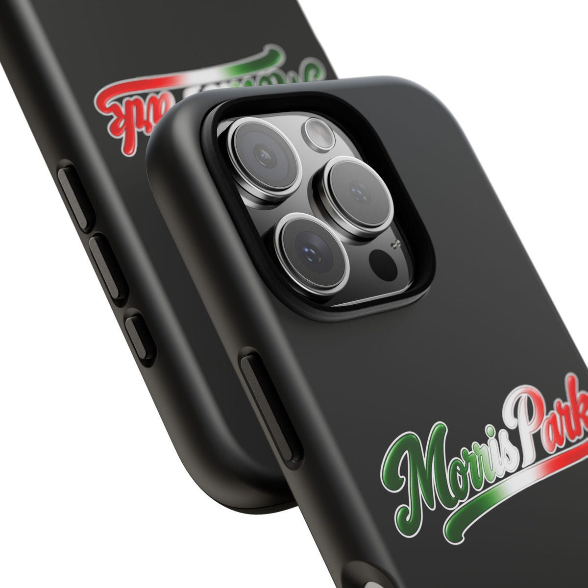 Morris Park Black Phone Case, Tough Cases for iPhone, Gift for Italians, Stylish Phone Cover, Unique Phone Accessory
