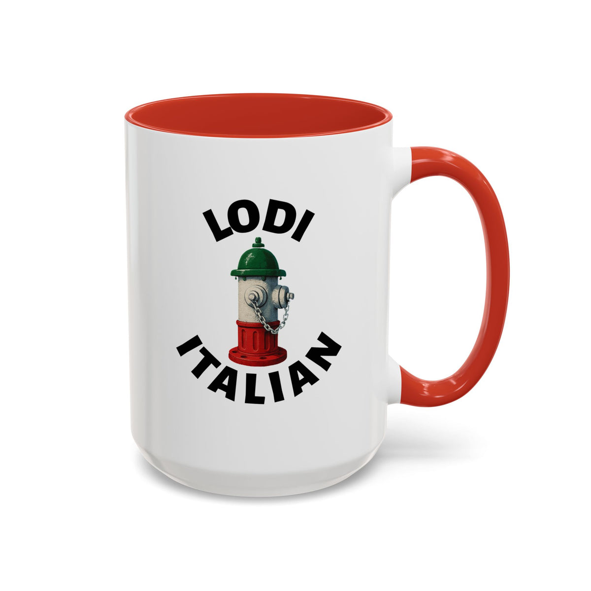 Lodi Coffee Mug with Fire Hydrant Design, Unique Gift for Italians, Fun Kitchen Decor