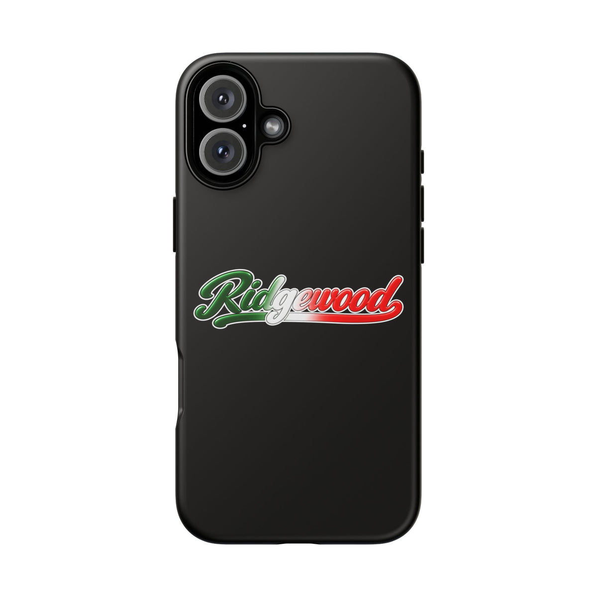 Ridgewood Black Phone Case, Tough Cases for iPhone, Gift for Italians, Stylish Phone Cover, Unique Phone Accessory