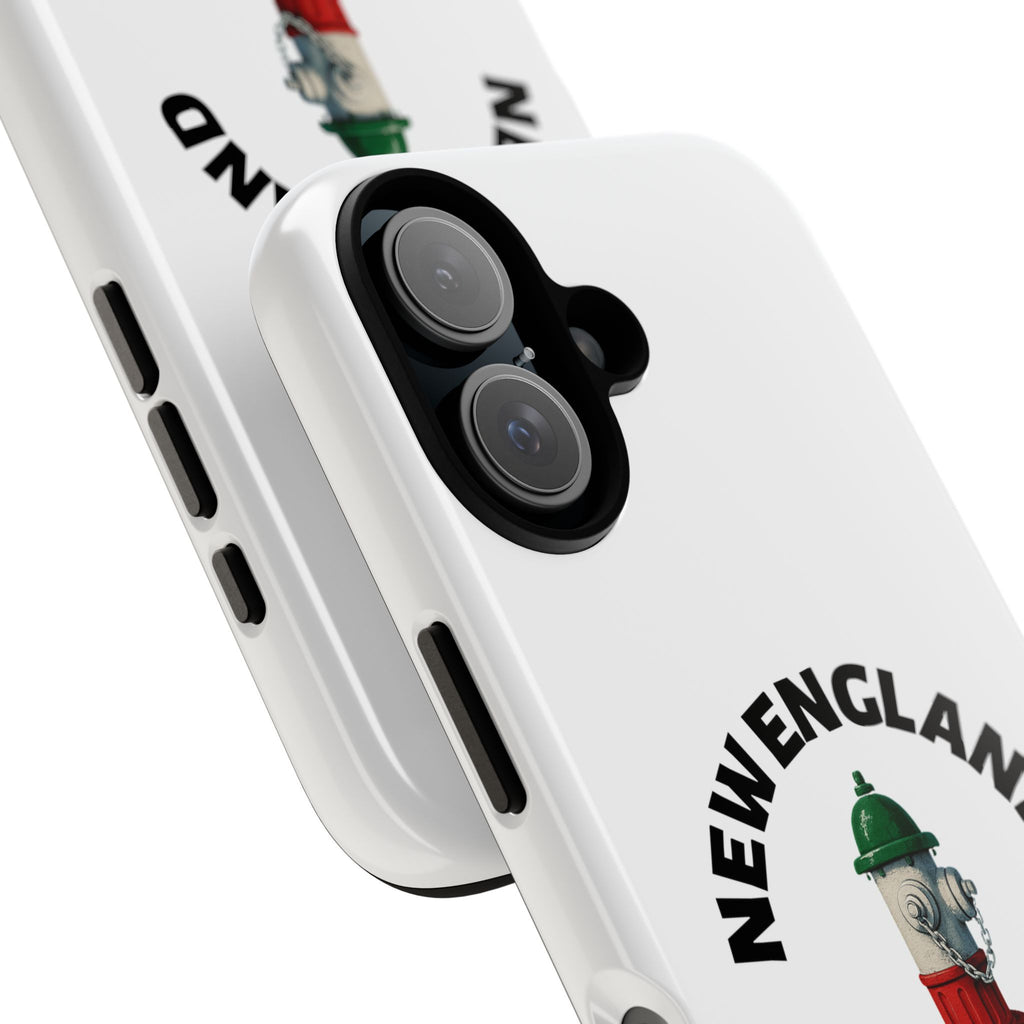 New England Italian White Phone Case, Urban Style Phone Cover, Tough Smartphone Case, Gift for Italian Heritage, Fun Streetwear Accessories