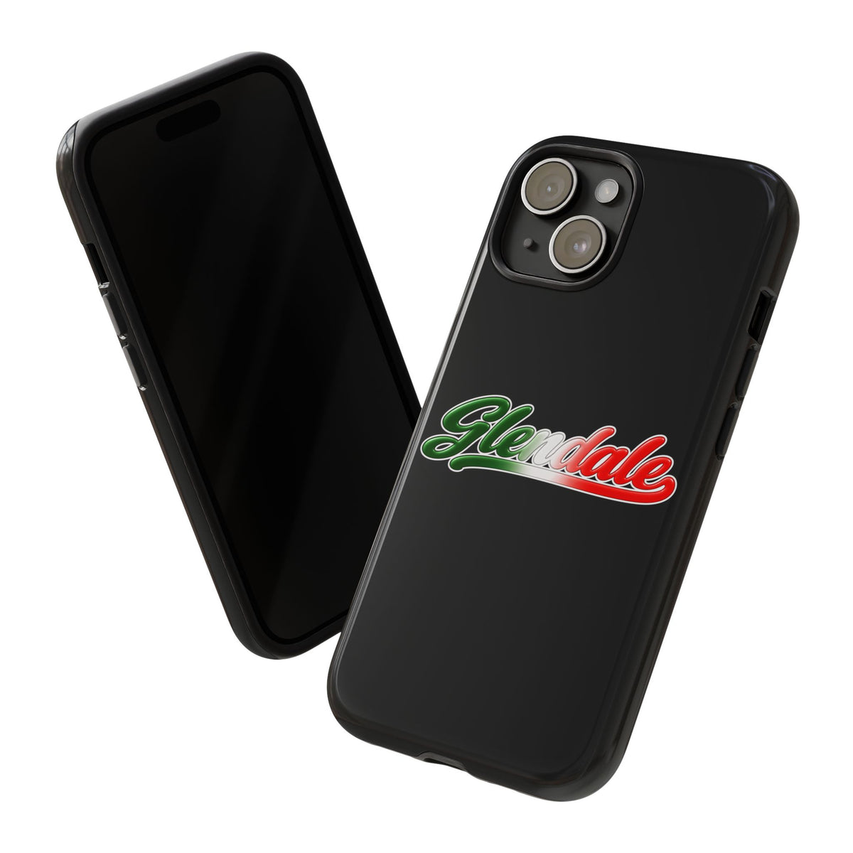 Glendale Black Phone Case, Tough Cases for iPhone, Gift for Italians, Stylish Phone Cover, Unique Phone Accessory