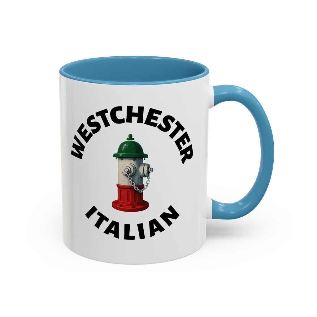 Westchester Coffee Mug with Fire Hydrant Design, Unique Gift for Italians, Fun Kitchen Decor