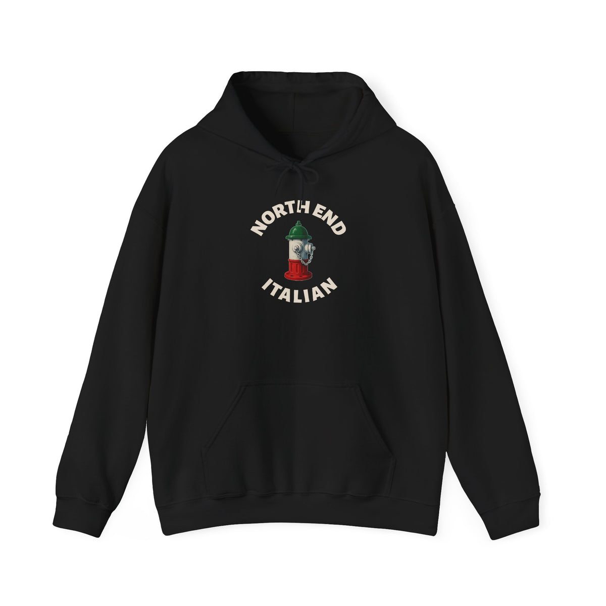 North End Italian Hoodie — Italian Flag Script Pullover