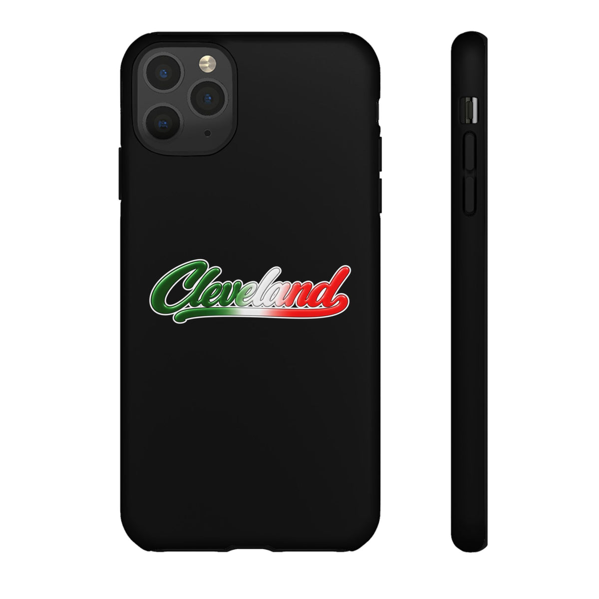Cleveland Black Phone Case, Tough Cases for iPhone, Gift for Italians, Stylish Phone Cover, Unique Phone Accessory