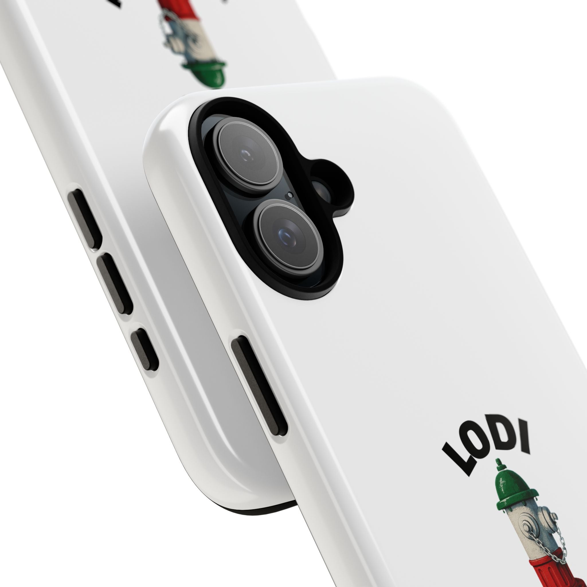 Lodi Italian White Phone Case, Urban Style Phone Cover, Tough Smartphone Case, Gift for Italian Heritage, Fun Streetwear Accessories