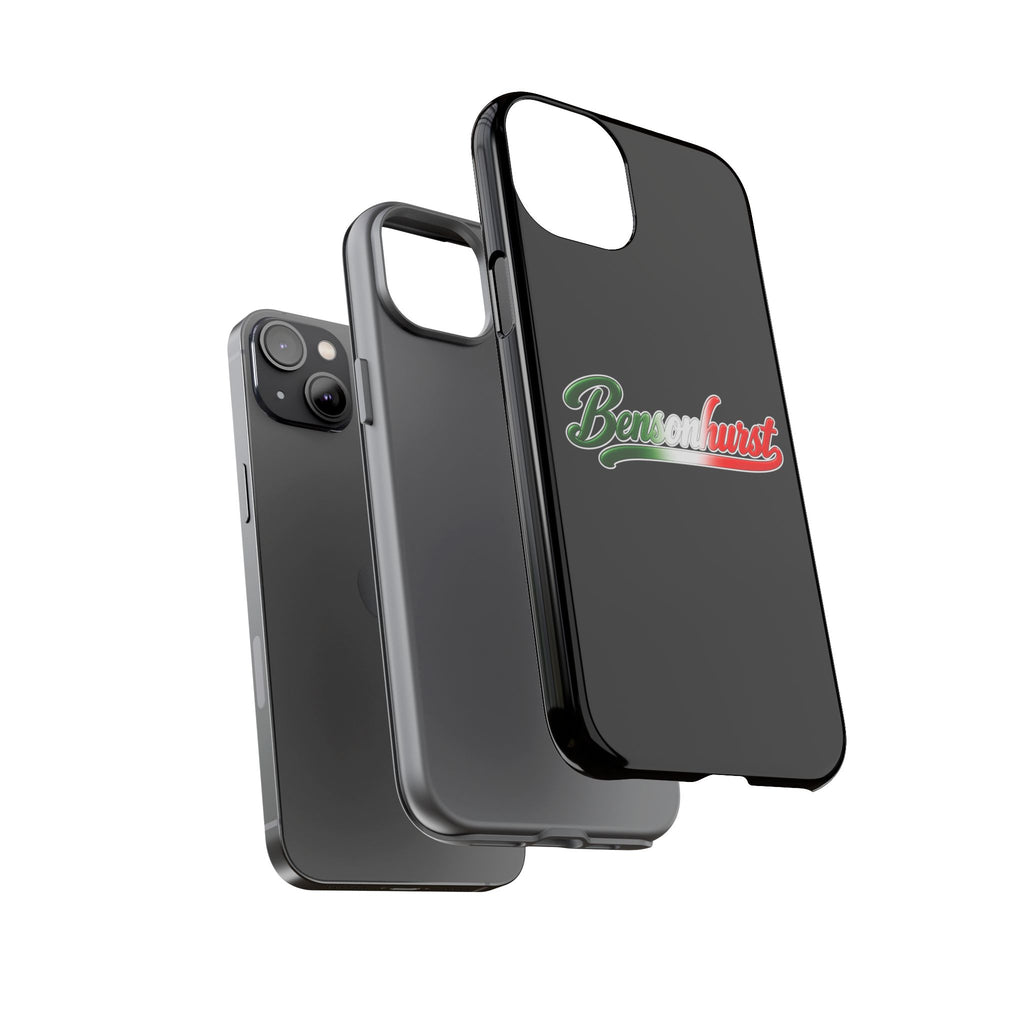 Bensonhurst Black Phone Case, Tough Cases for iPhone, Gift for Italians, Stylish Phone Cover, Unique Phone Accessory