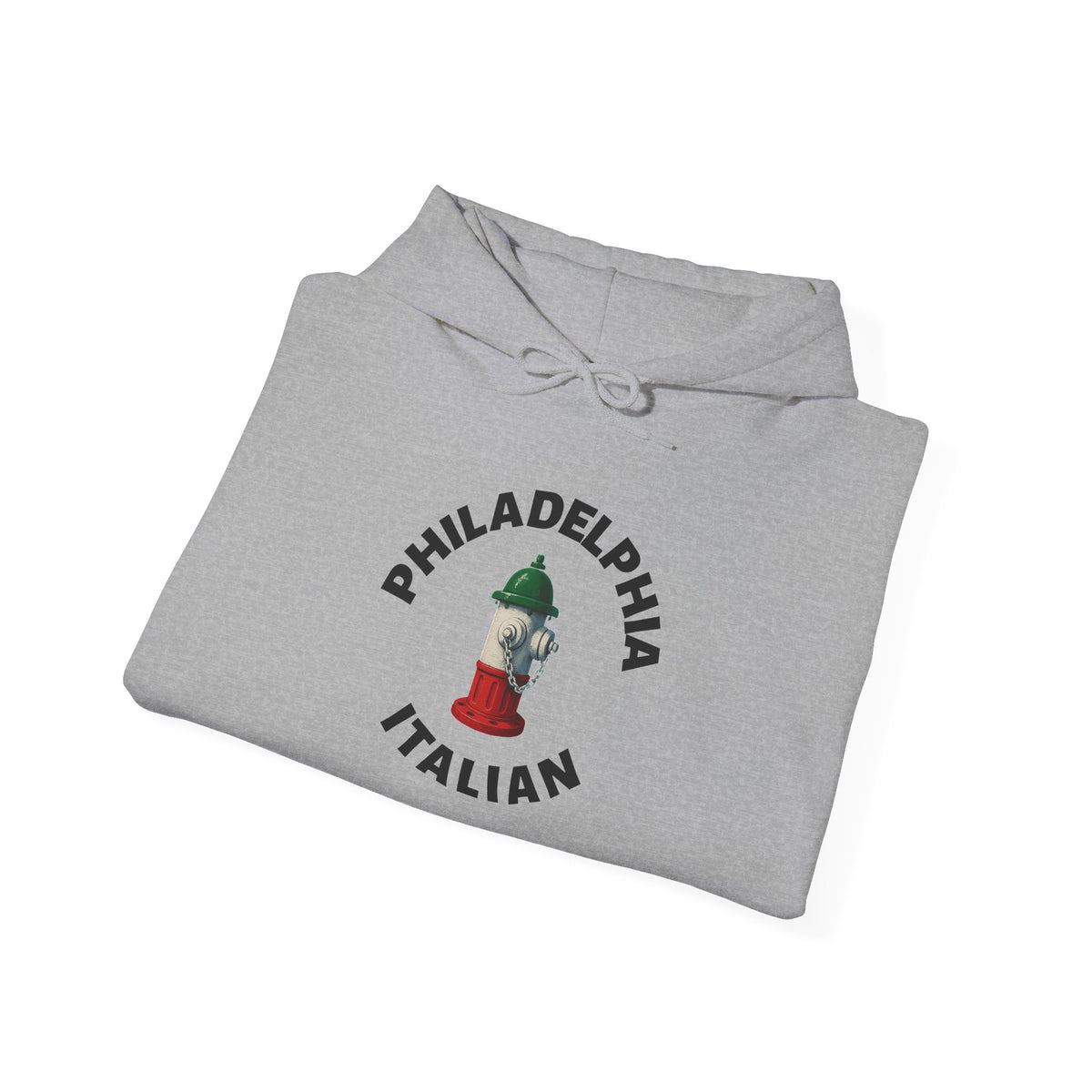 Philadelphia Italian Hoodie — Italian Flag Script Pullover