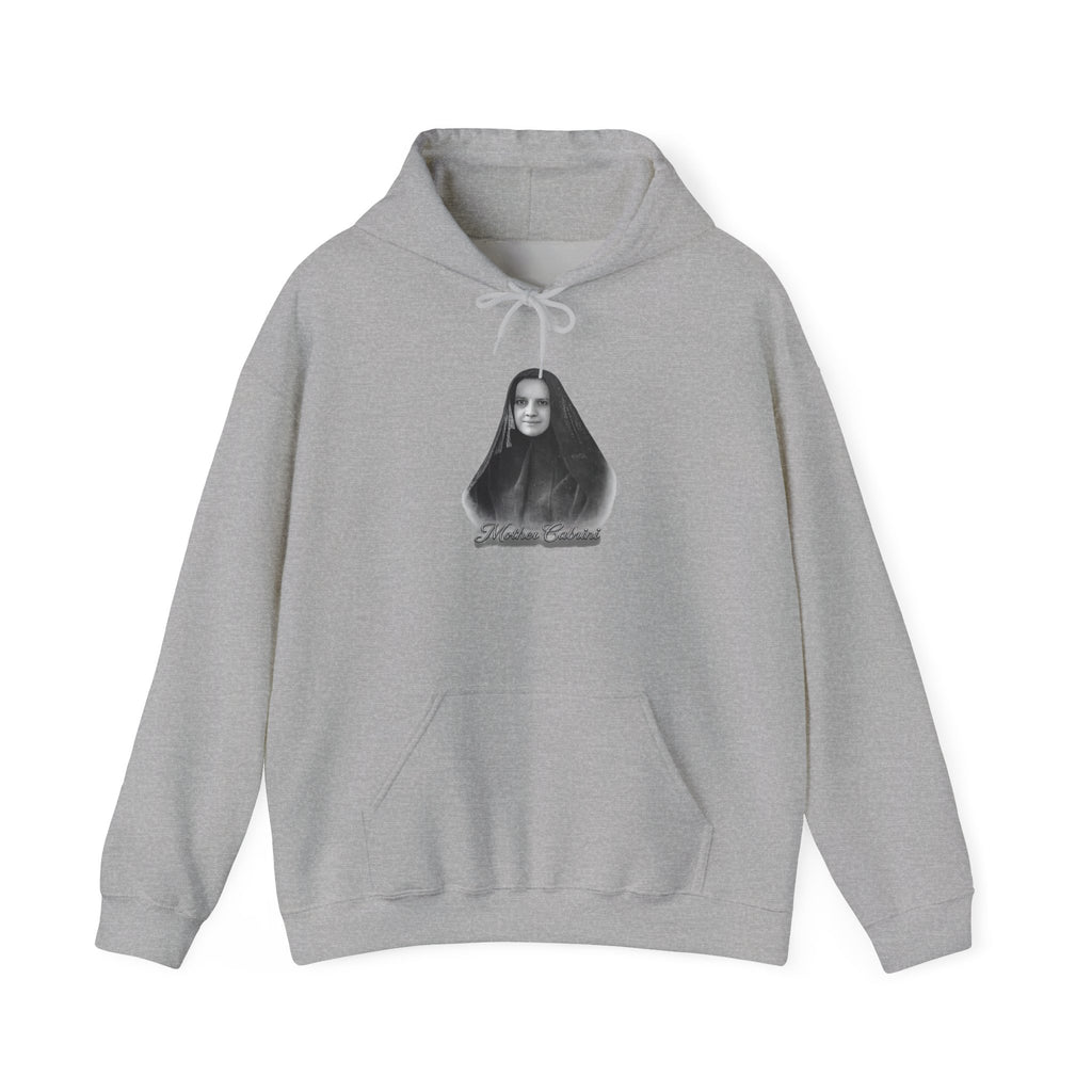 Mother Cabrini Hoodie — Italian Flag Script Pullover