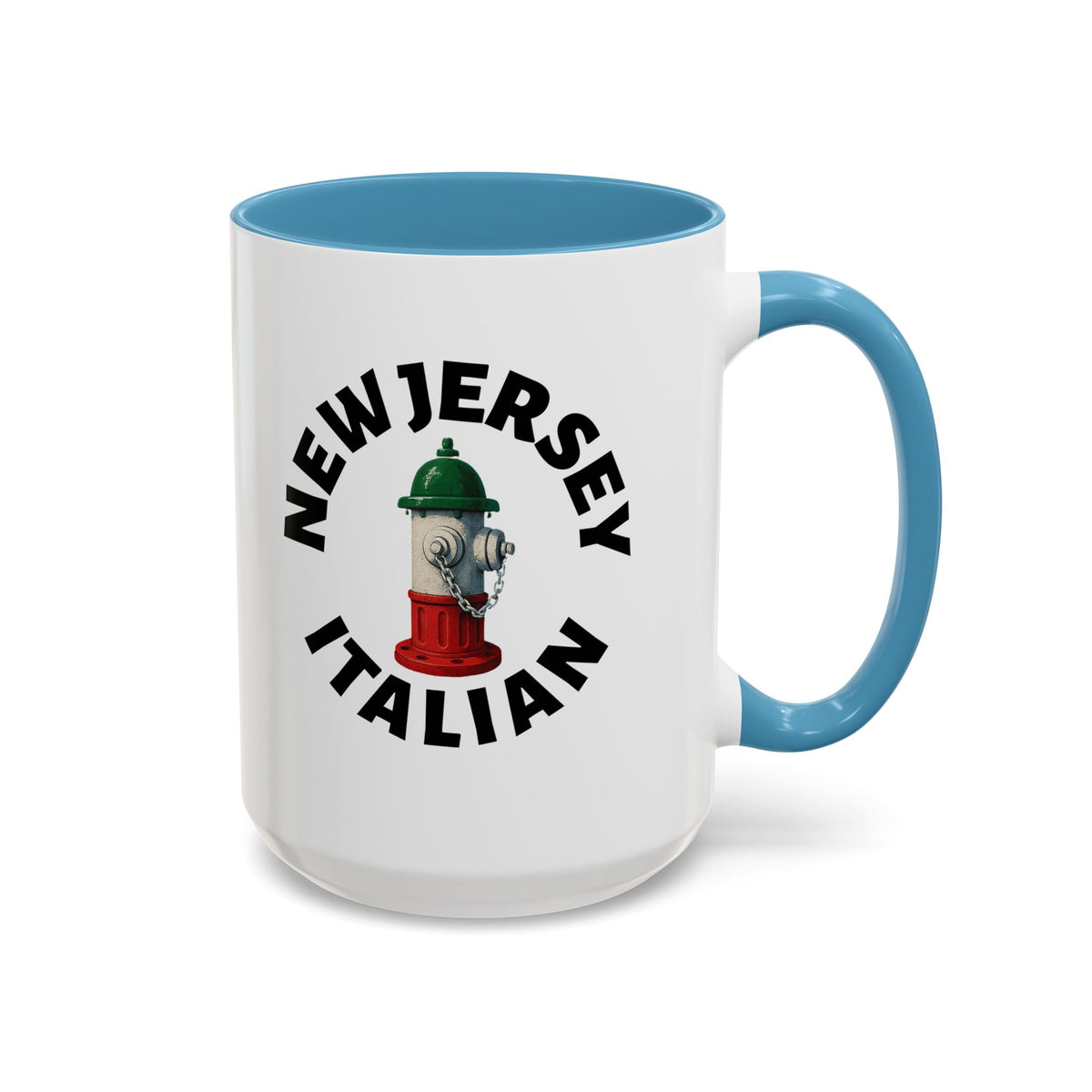 New Jersey Coffee Mug with Fire Hydrant Design, Unique Gift for Italians, Fun Kitchen Decor