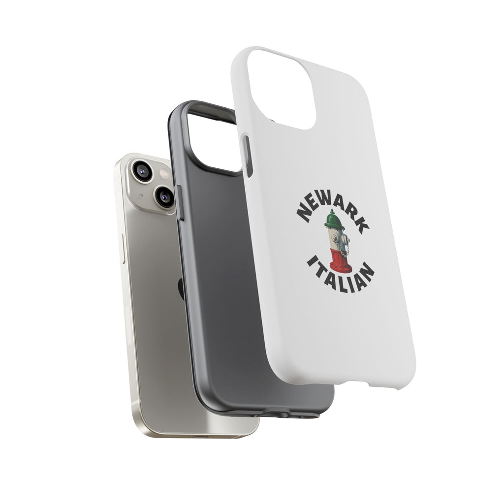 Newark Italian White Phone Case, Urban Style Phone Cover, Tough Smartphone Case, Gift for Italian Heritage, Fun Streetwear Accessories