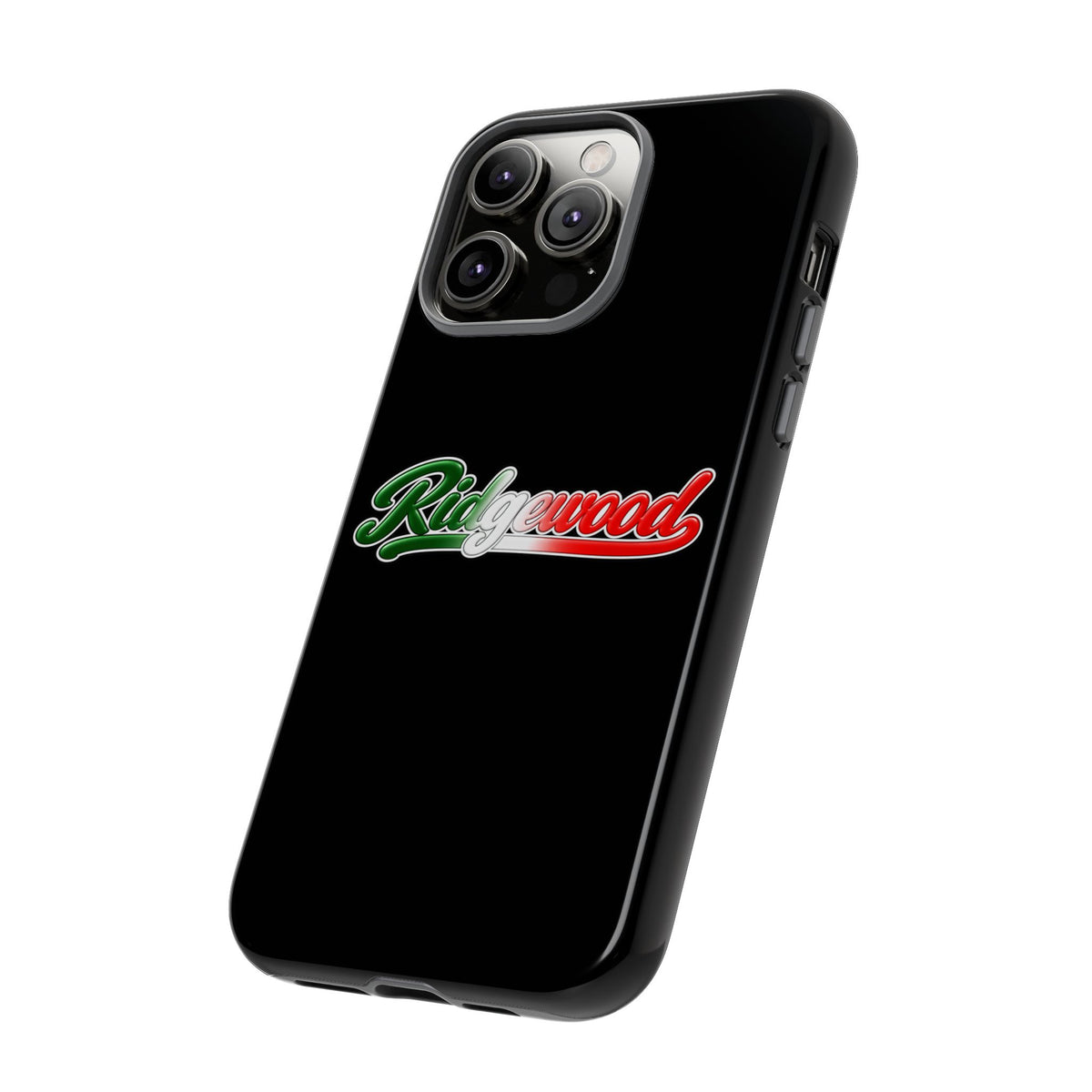Ridgewood Black Phone Case, Tough Cases for iPhone, Gift for Italians, Stylish Phone Cover, Unique Phone Accessory