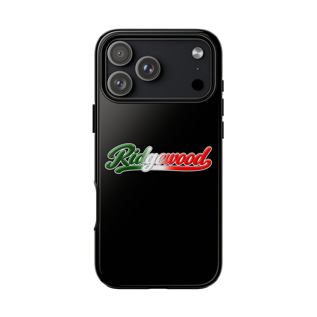 Ridgewood Black Phone Case, Tough Cases for iPhone, Gift for Italians, Stylish Phone Cover, Unique Phone Accessory