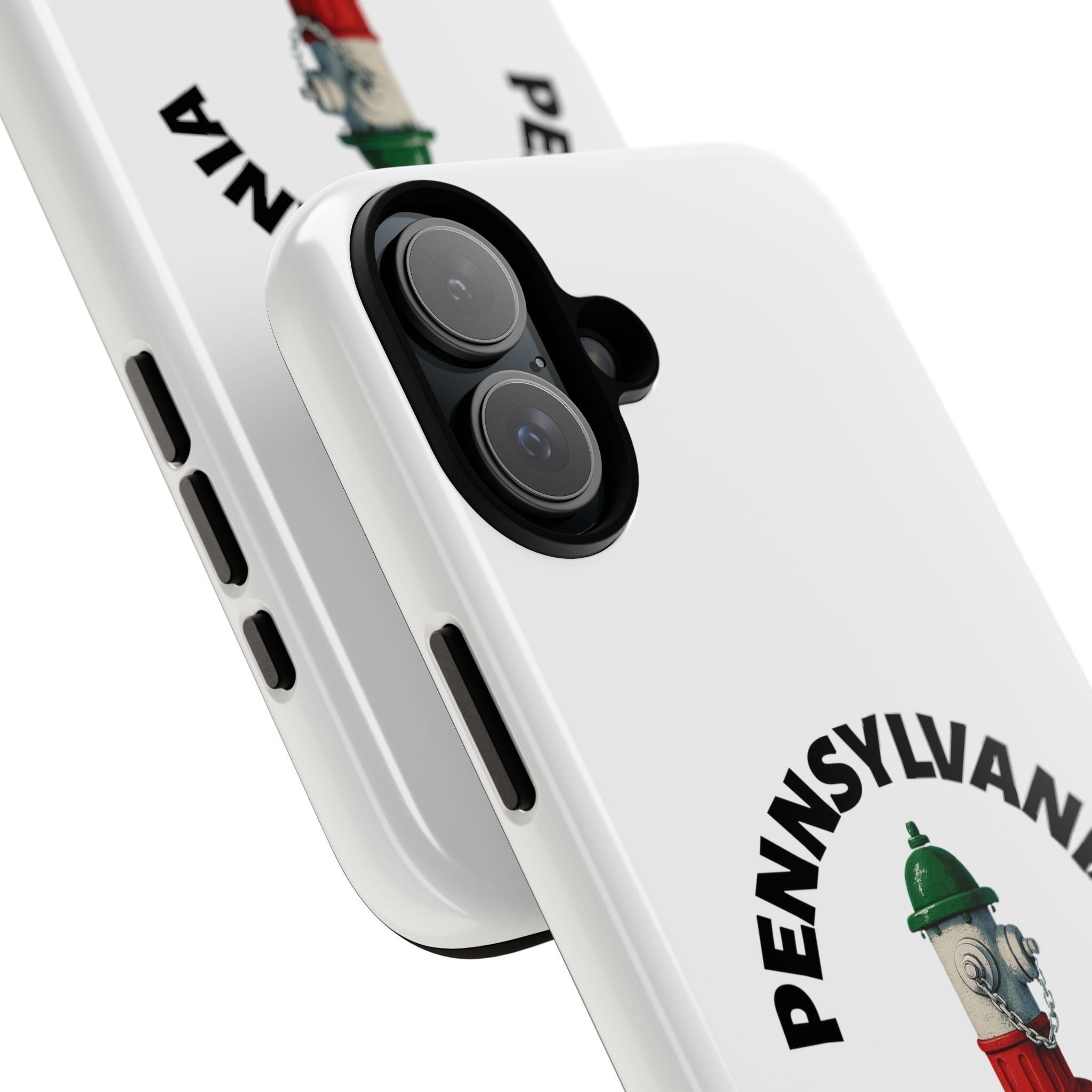 Pennsylvania Italian White Phone Case, Urban Style Phone Cover, Tough Smartphone Case, Gift for Italian Heritage, Fun Streetwear Accessories