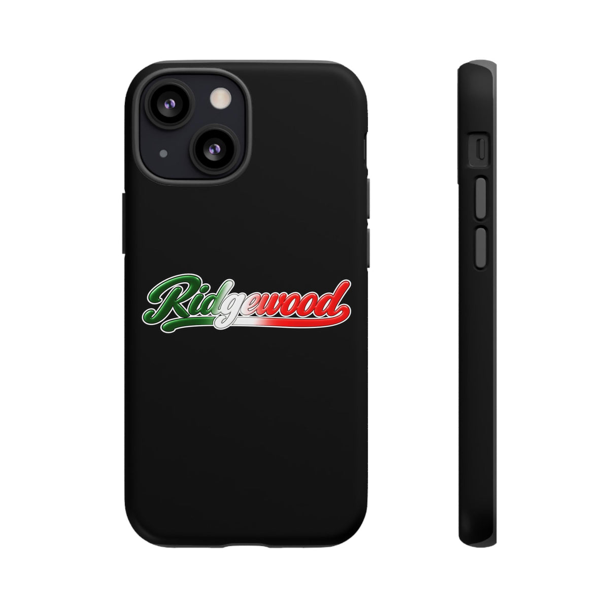 Ridgewood Black Phone Case, Tough Cases for iPhone, Gift for Italians, Stylish Phone Cover, Unique Phone Accessory