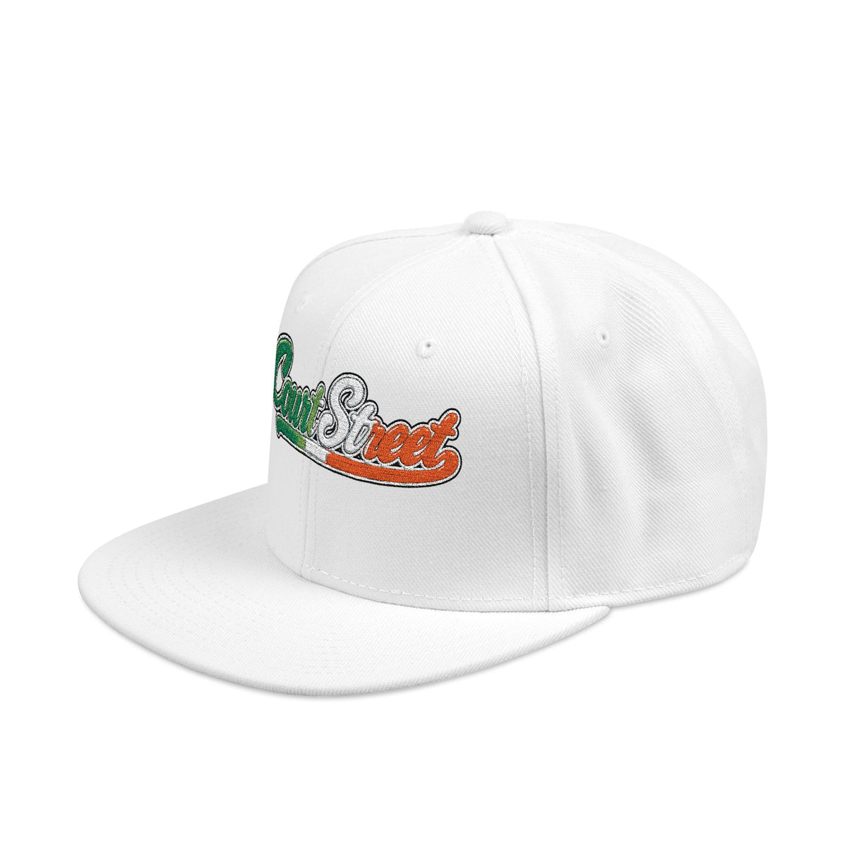 Court Street Italian Embroidered Snapback Hat | Street Sign Patch Cap