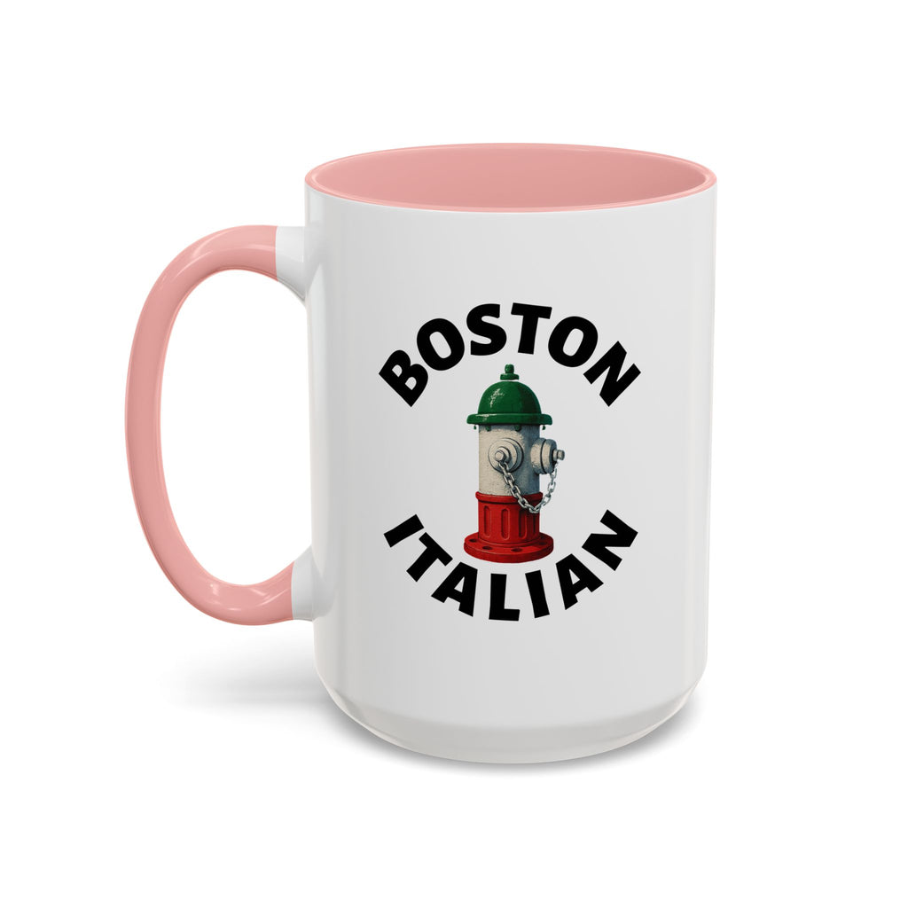 Boston Coffee Mug with Fire Hydrant Design, Unique Gift for Italians, Fun Kitchen Decor