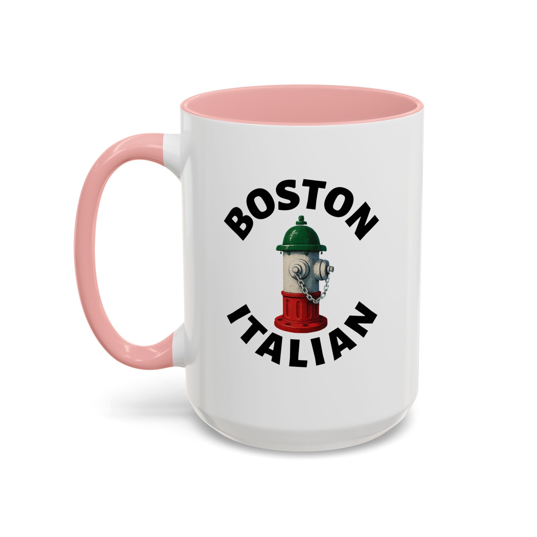 Boston Coffee Mug with Fire Hydrant Design, Unique Gift for Italians, Fun Kitchen Decor