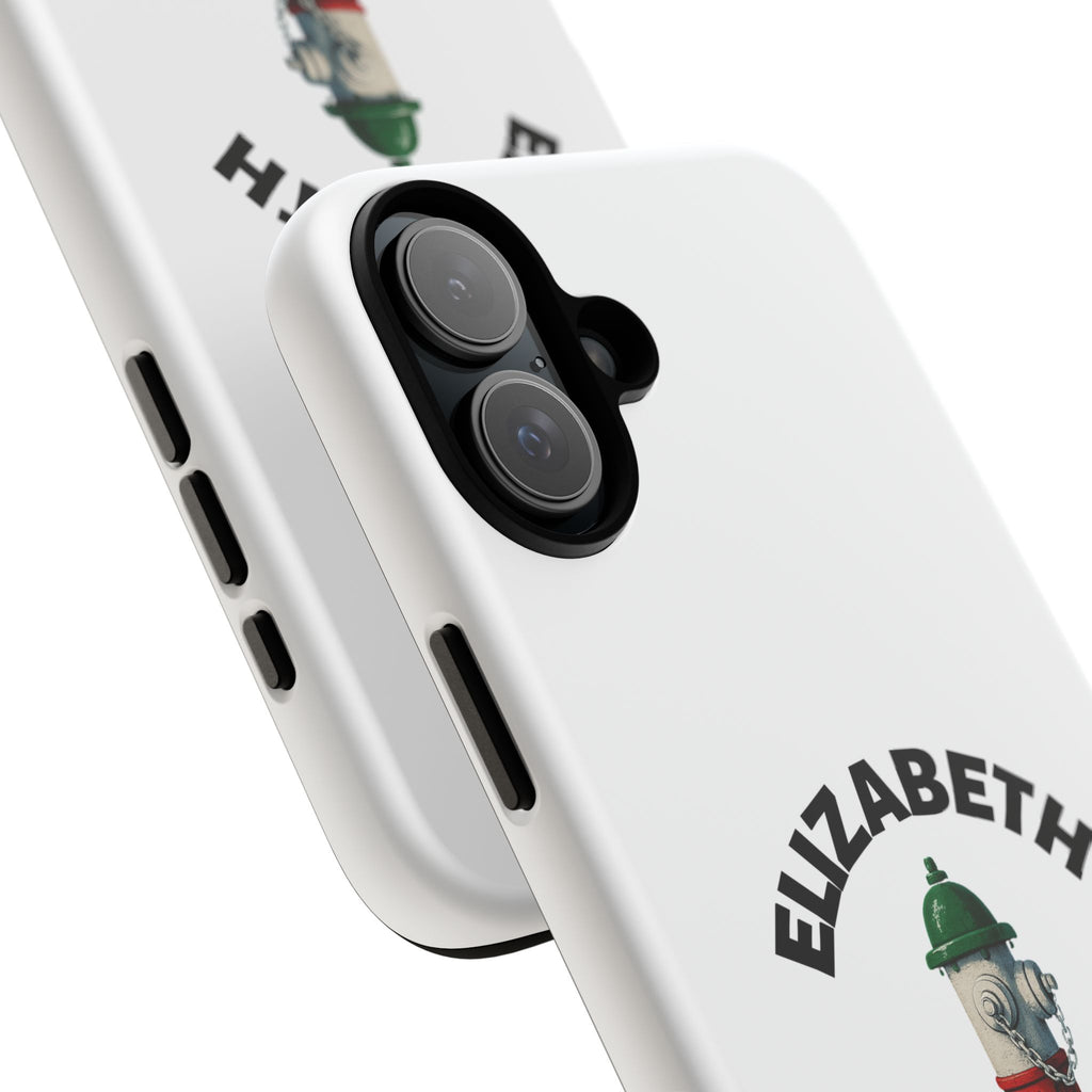 Elizabeth New Jersey White Phone Case, Urban Style Phone Cover, Tough Smartphone Case, Gift for Italian Heritage, Fun Streetwear Accessories
