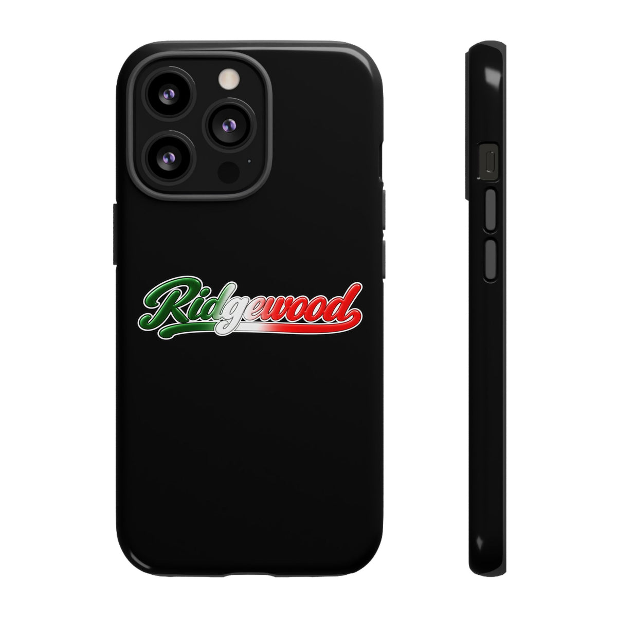 Ridgewood Black Phone Case, Tough Cases for iPhone, Gift for Italians, Stylish Phone Cover, Unique Phone Accessory