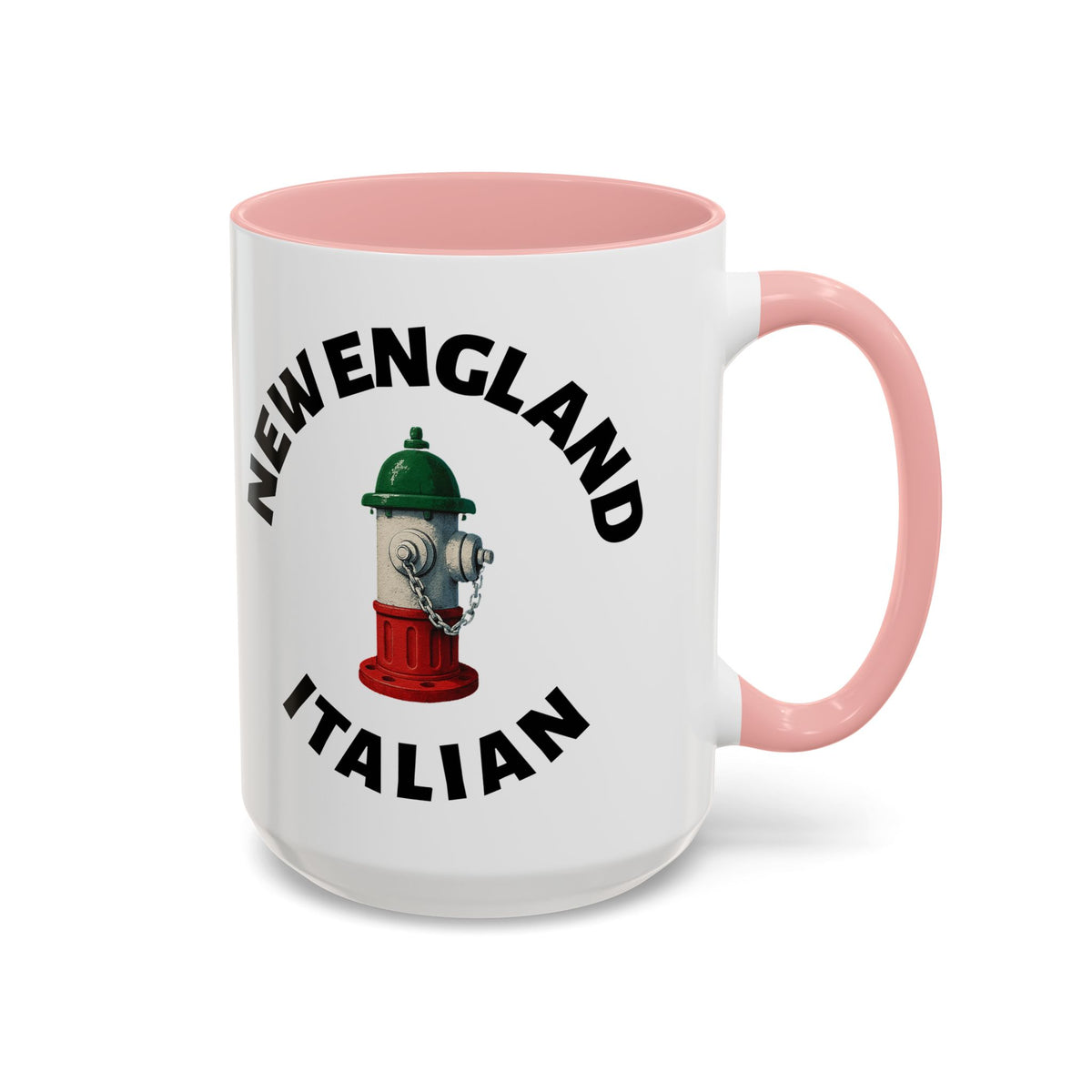 New England Coffee Mug with Fire Hydrant Design, Unique Gift for Italians, Fun Kitchen Decor