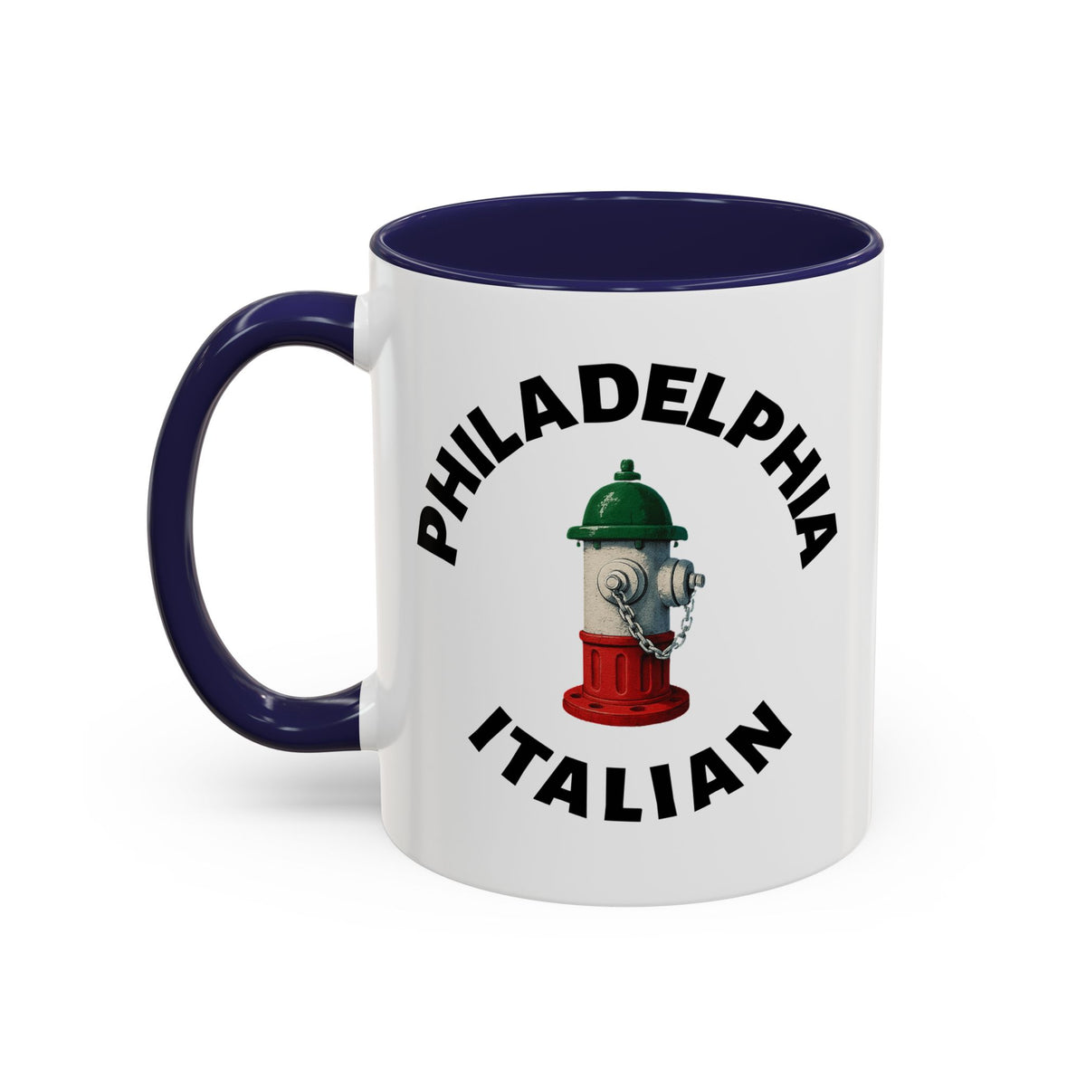 Philadelphia Coffee Mug with Fire Hydrant Design, Unique Gift for Italians, Fun Kitchen Decor