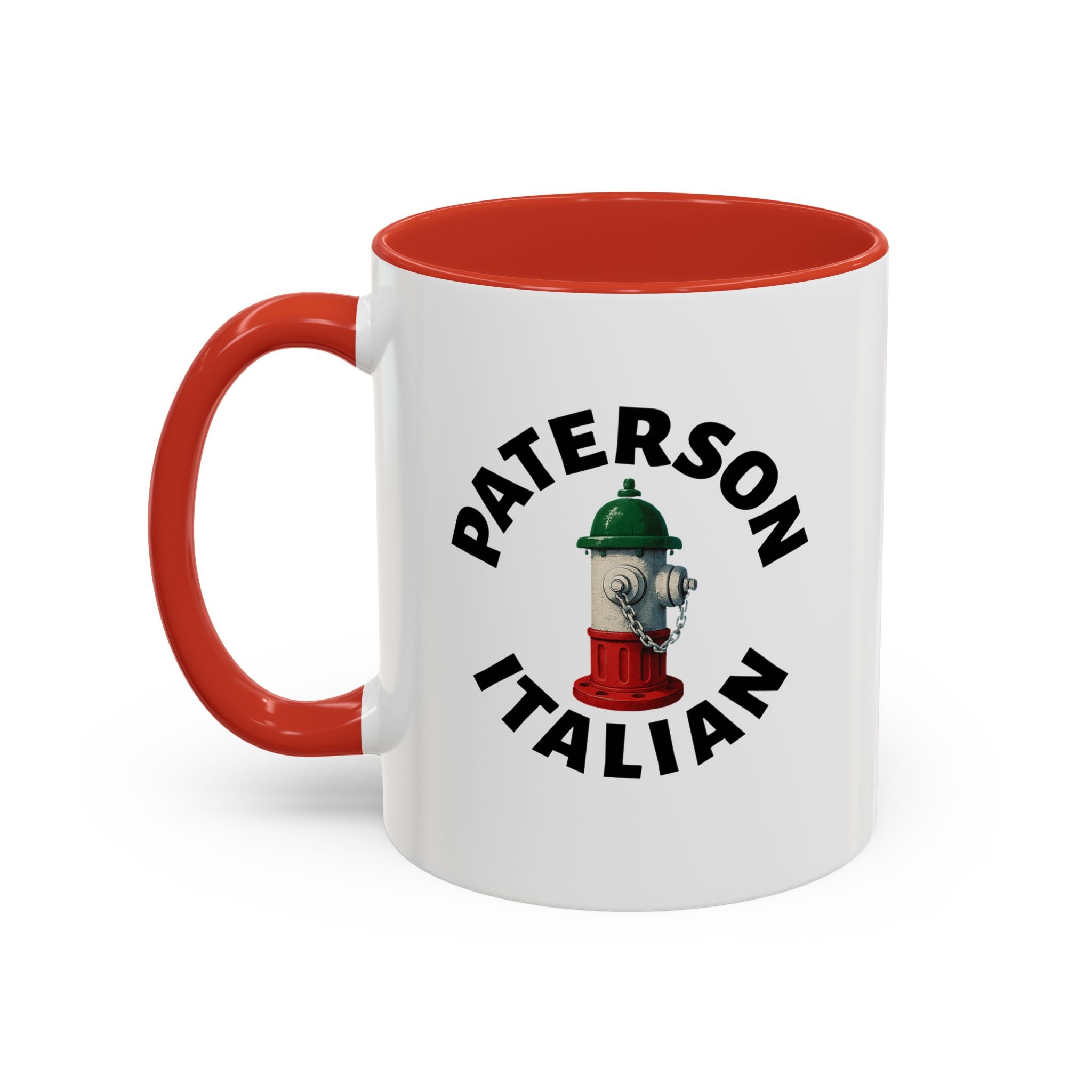 Paterson Coffee Mug with Fire Hydrant Design, Unique Gift for Italians, Fun Kitchen Decor