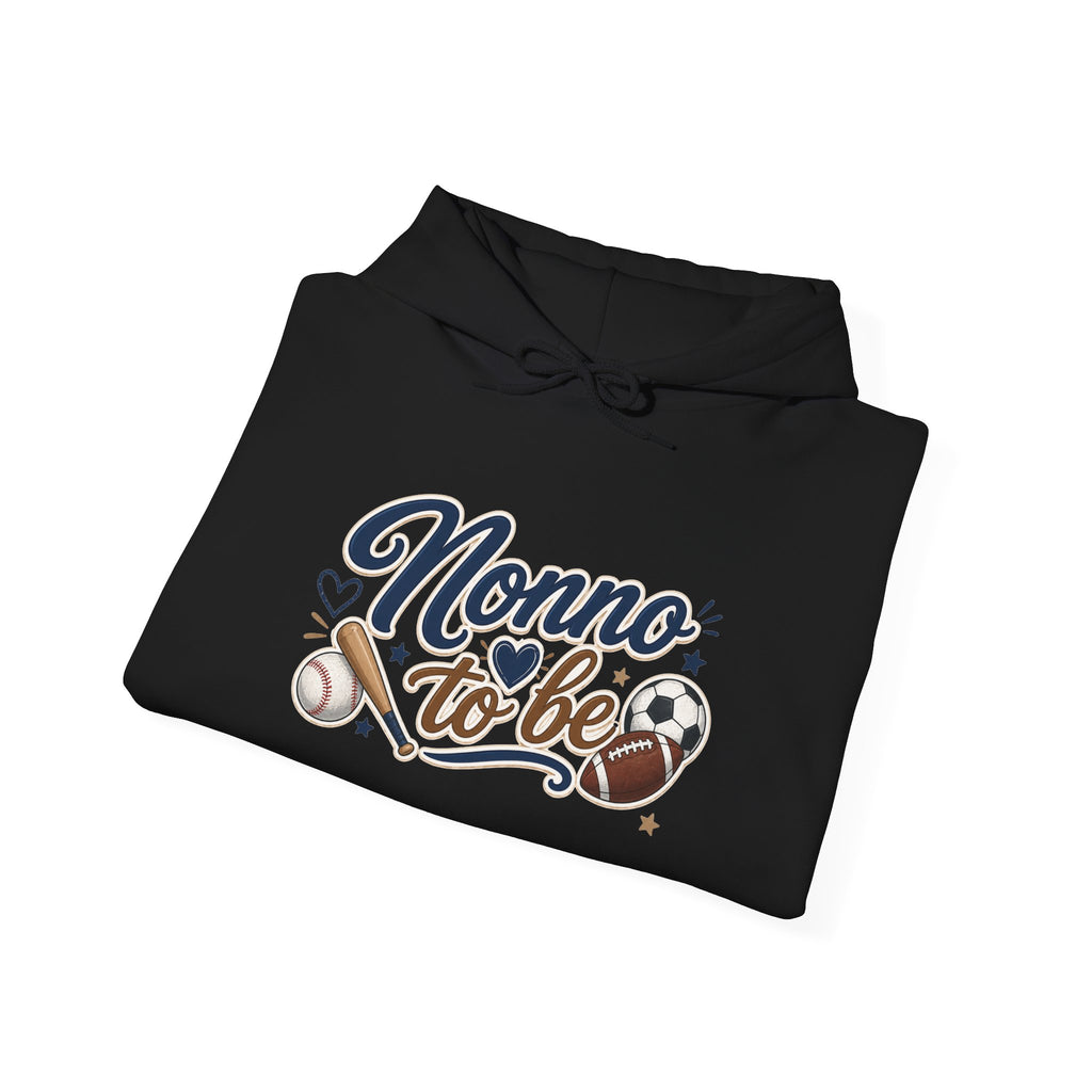 Nonno to be Hoodie — Italian Flag Script Pullover