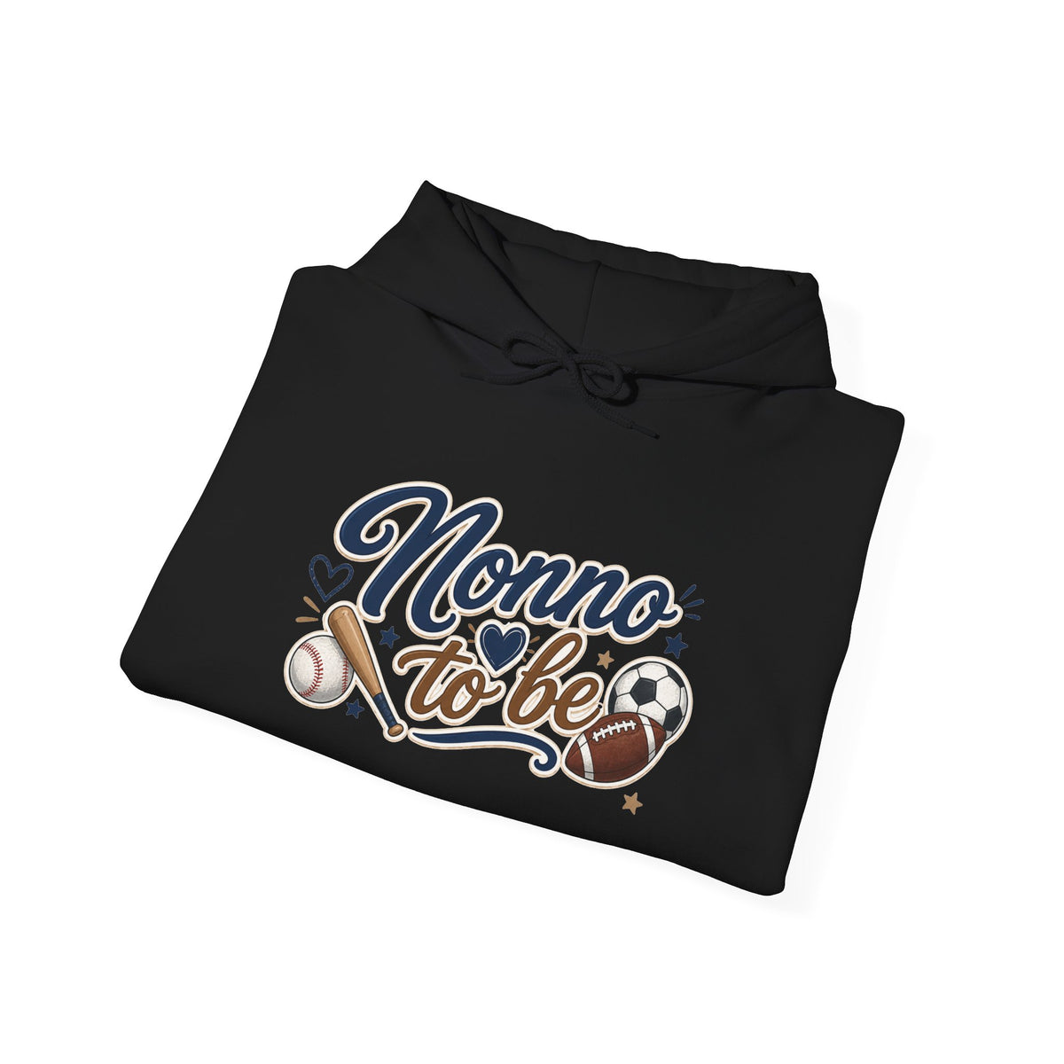 Nonno to be Hoodie — Italian Flag Script Pullover