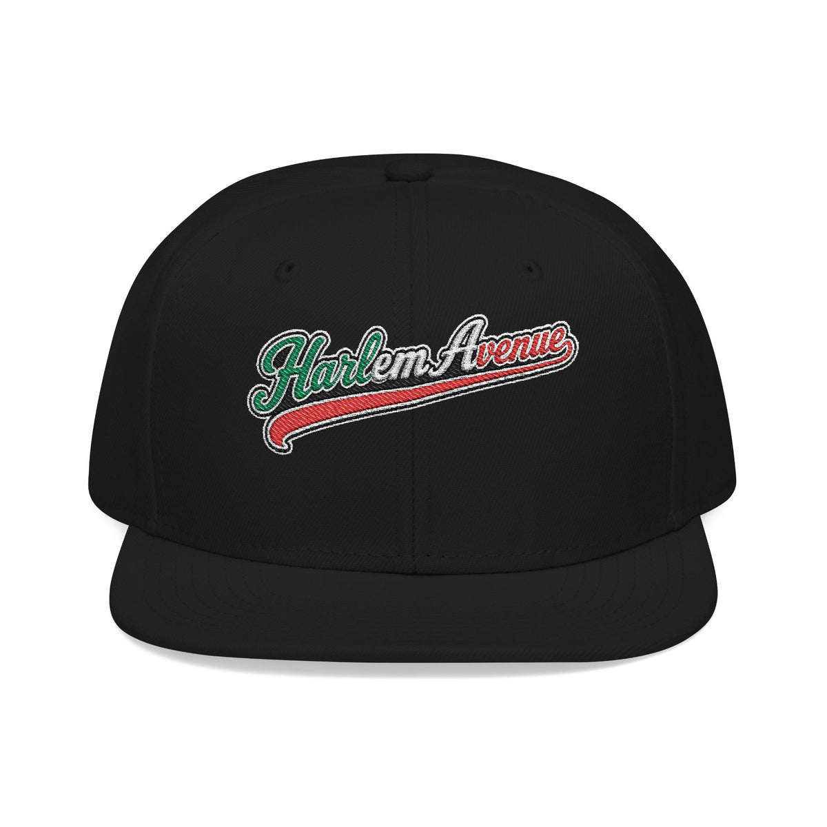 Harlem Avenue Italian Embroidered Snapback Hat | Street Sign Patch Cap