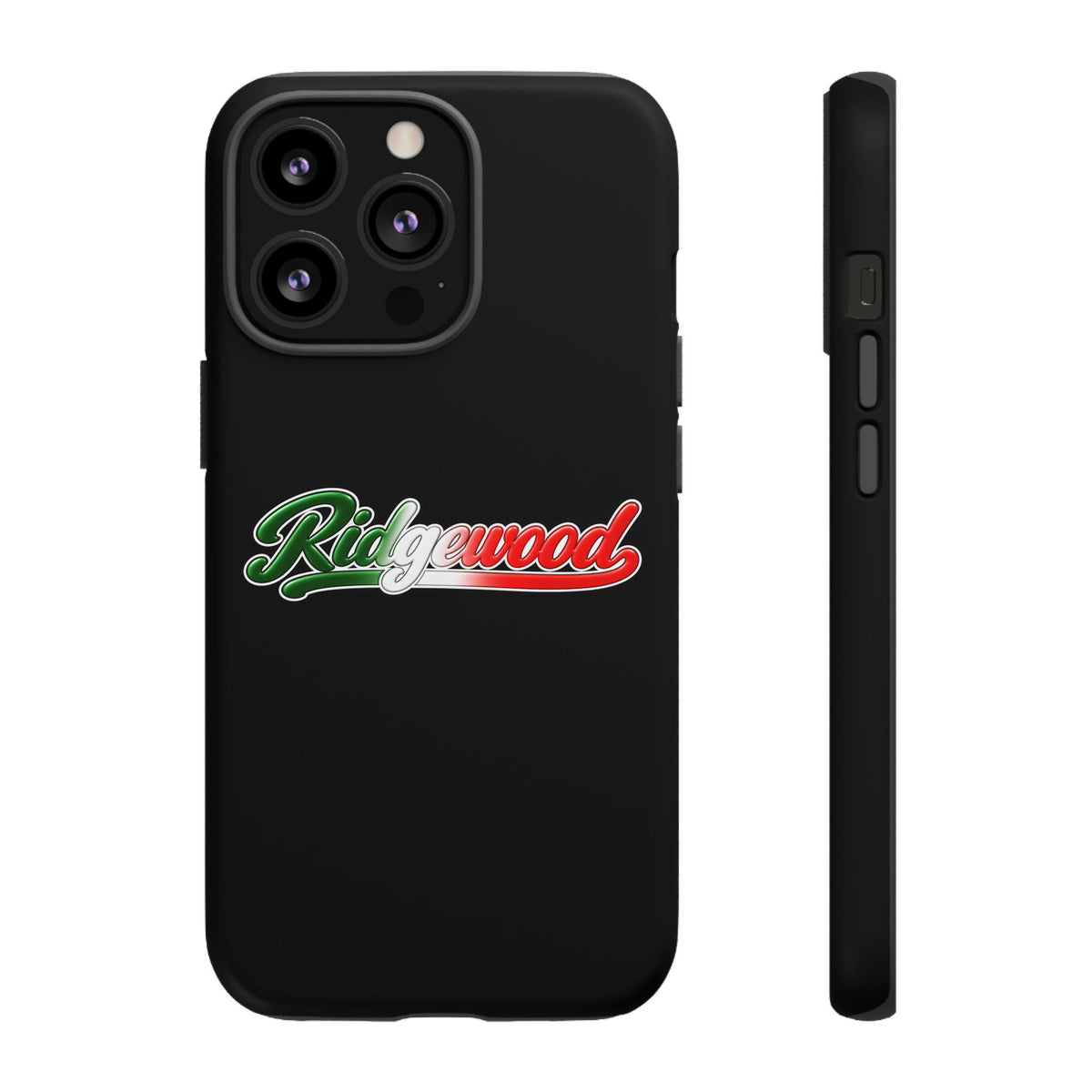 Ridgewood Black Phone Case, Tough Cases for iPhone, Gift for Italians, Stylish Phone Cover, Unique Phone Accessory