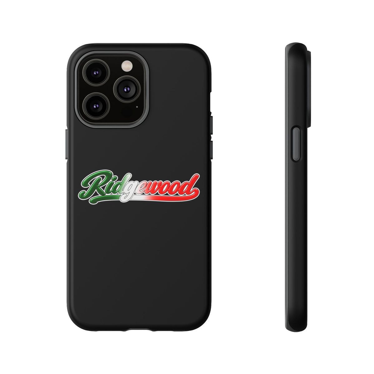 Ridgewood Black Phone Case, Tough Cases for iPhone, Gift for Italians, Stylish Phone Cover, Unique Phone Accessory